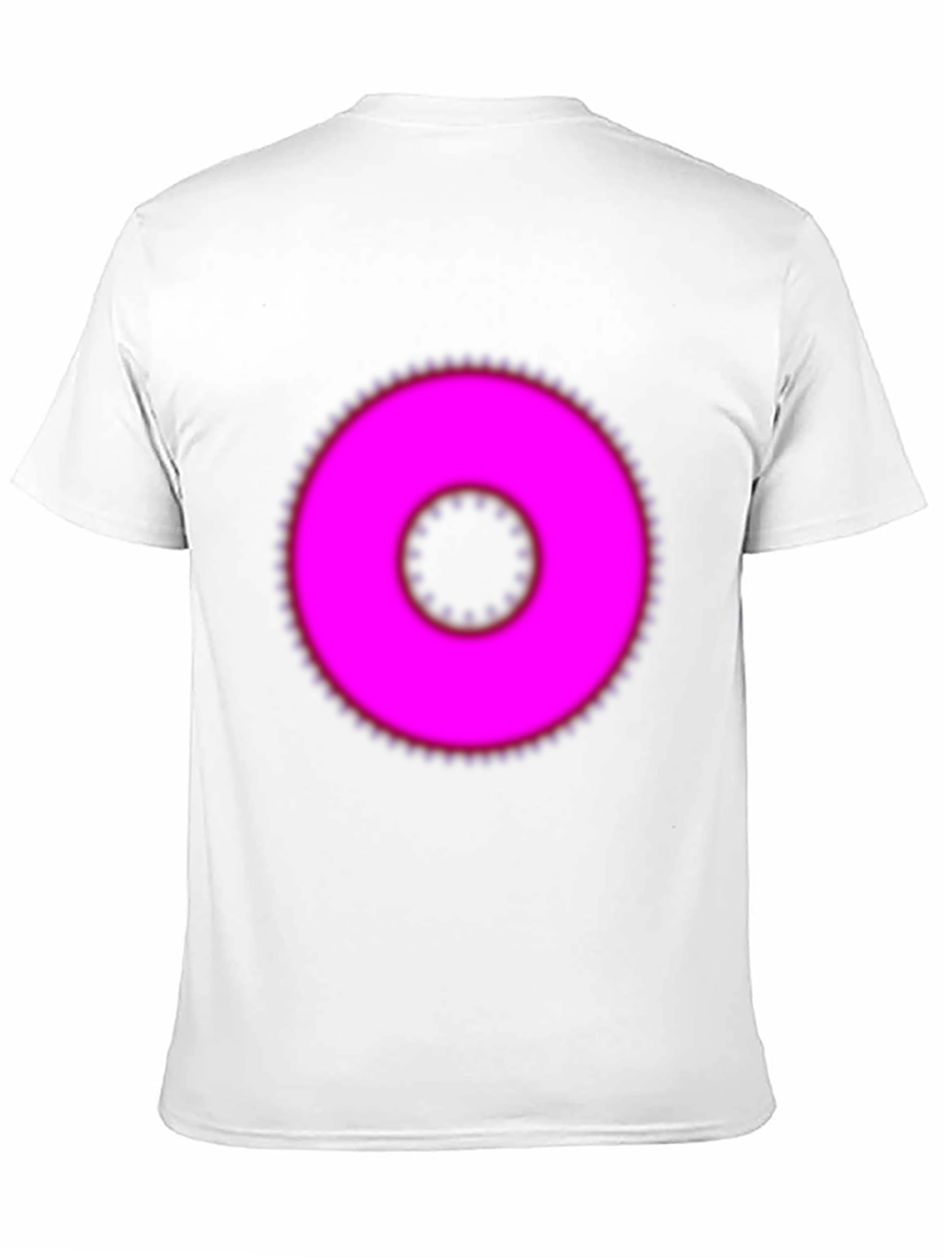 Pink Ring Graphic Black T-Shirt