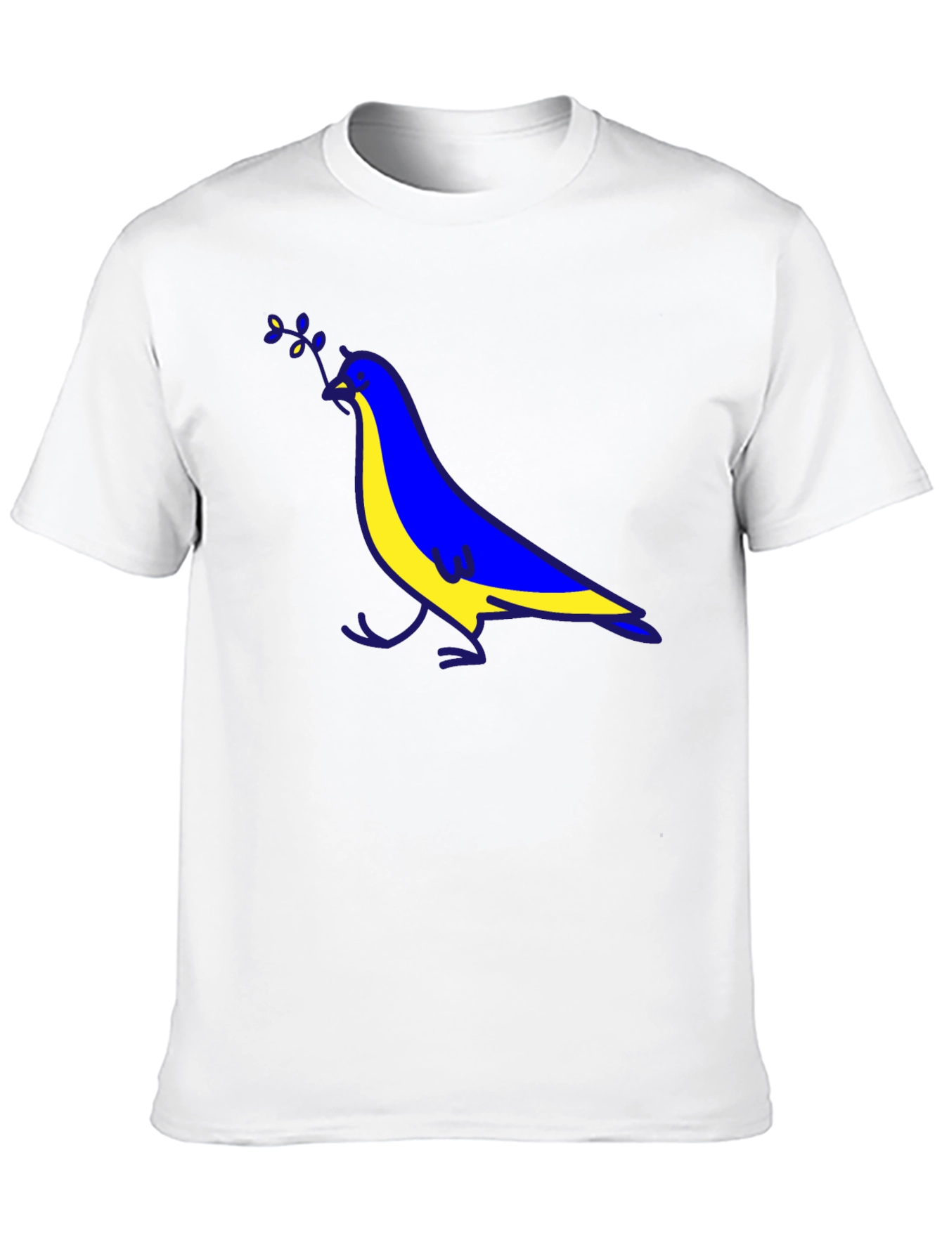 Ukraine Peace Dove Black T-Shirt