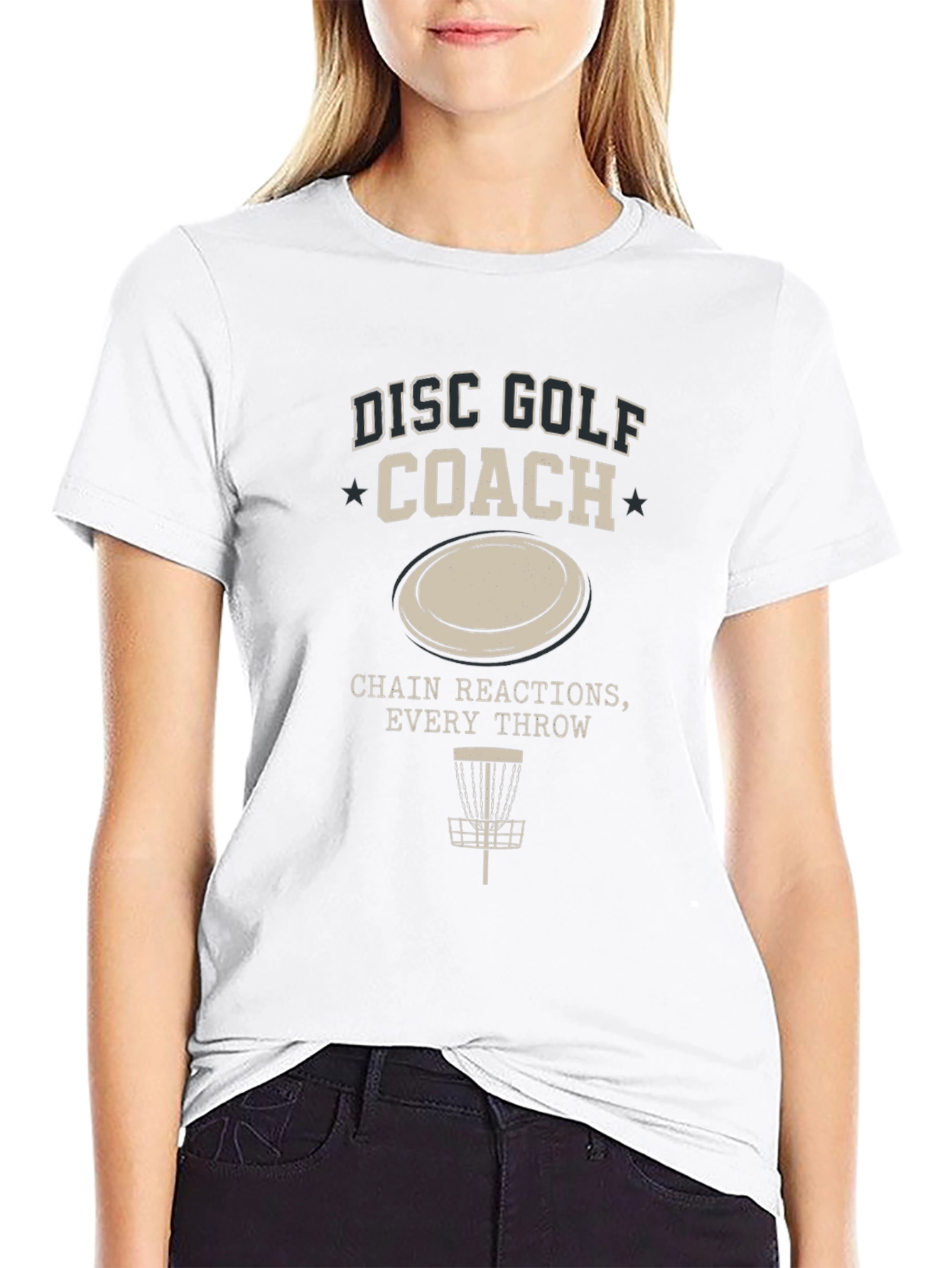 Disc Golf Coach T-Shirt - Chain Reactions Every Throw