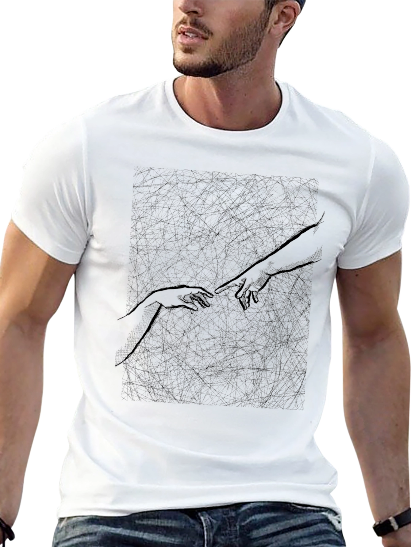 Creation of Adam Black Graphic Tee
