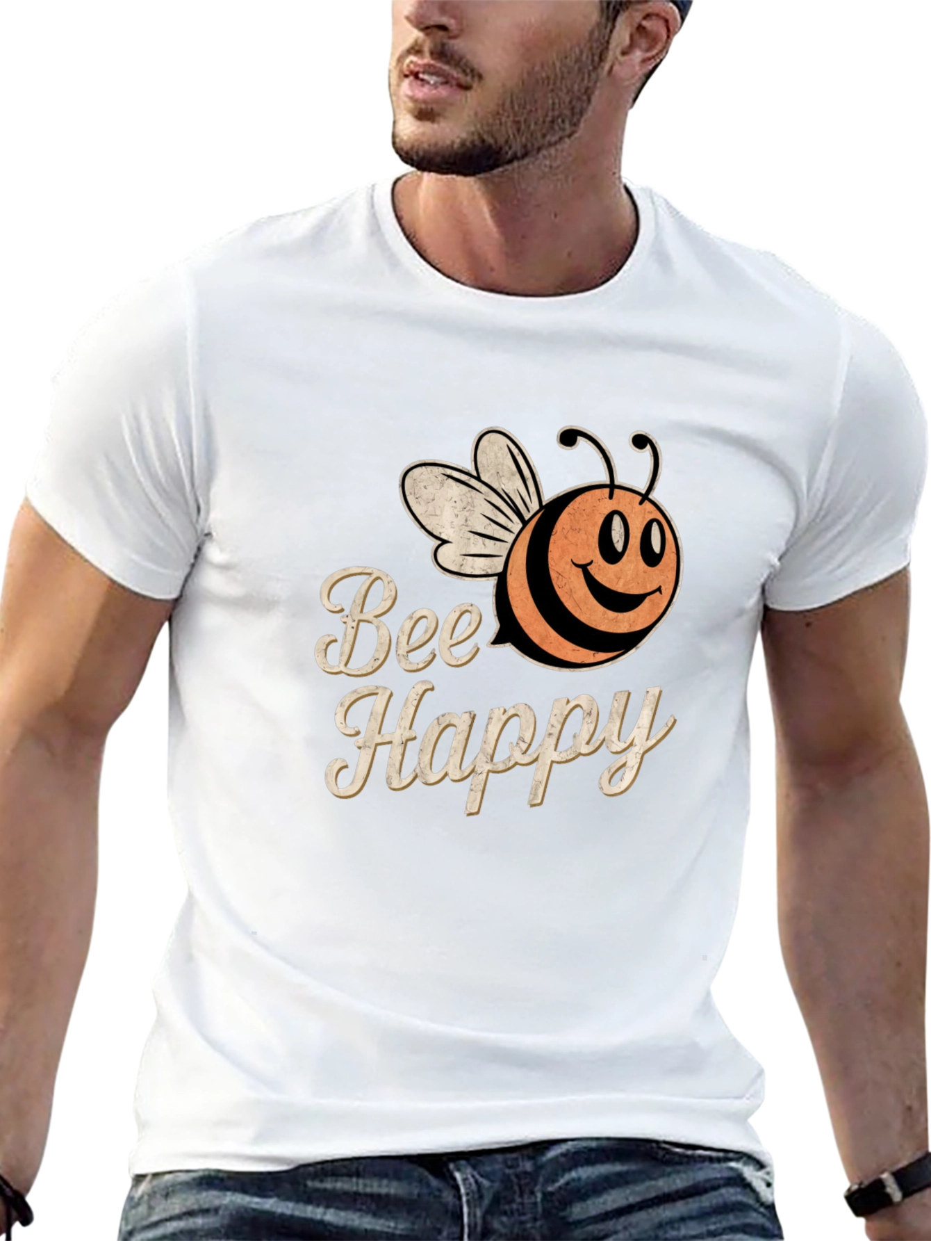 Bee Happy Graphic Tee - Unisex