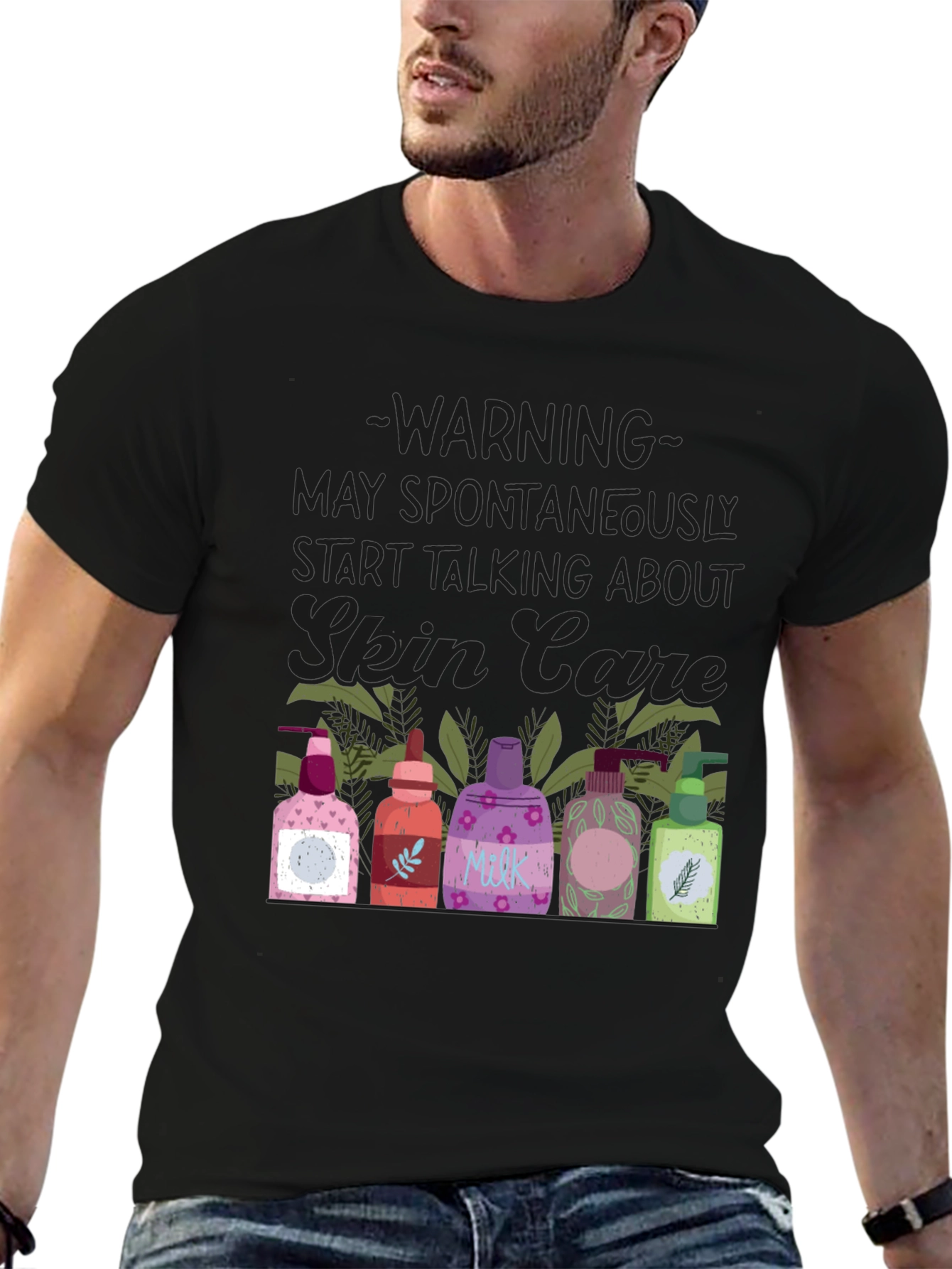 Skin Care Enthusiast T-Shirt - Warning May Spontaneously Talk