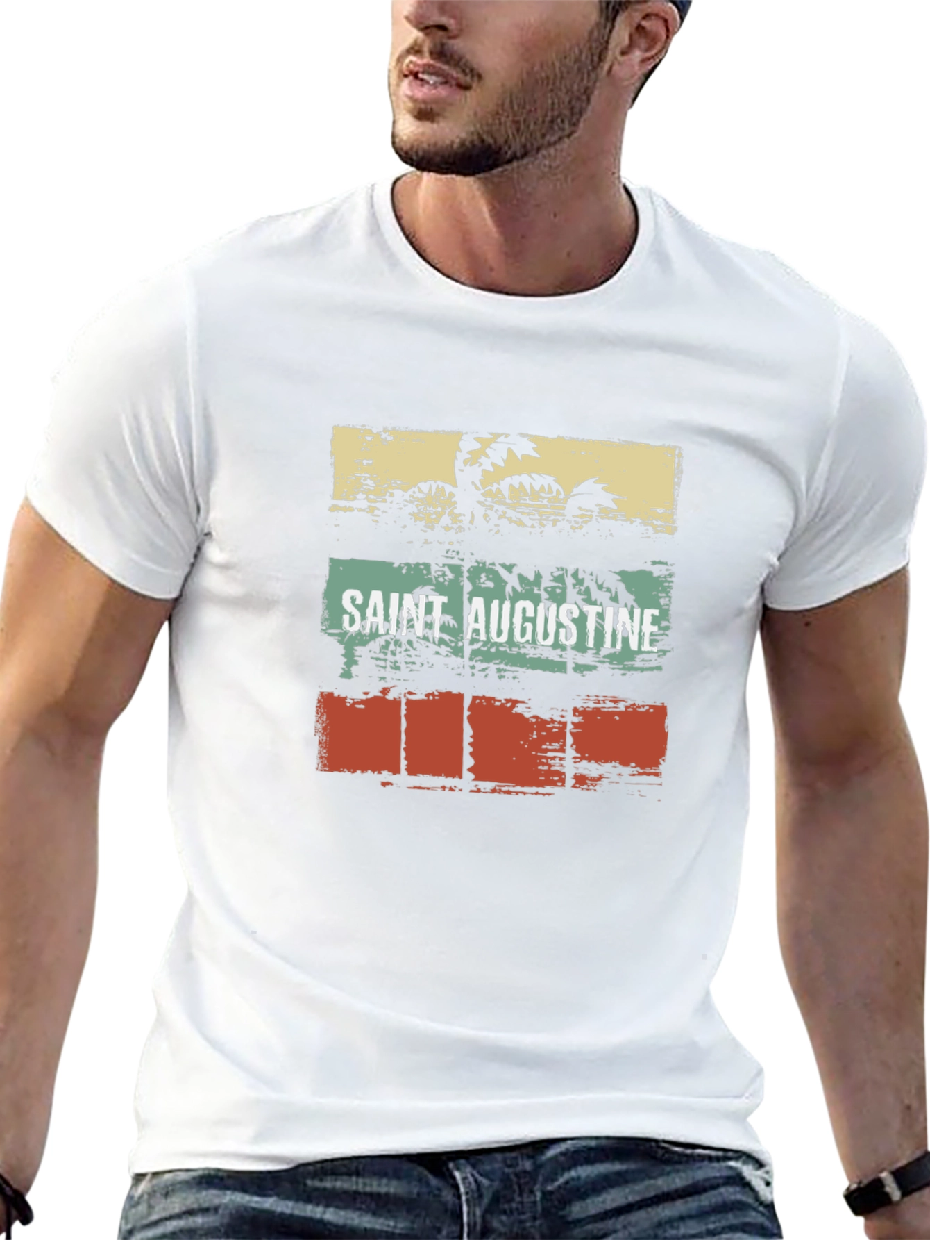 Saint Augustine Palm Tree Graphic Tee