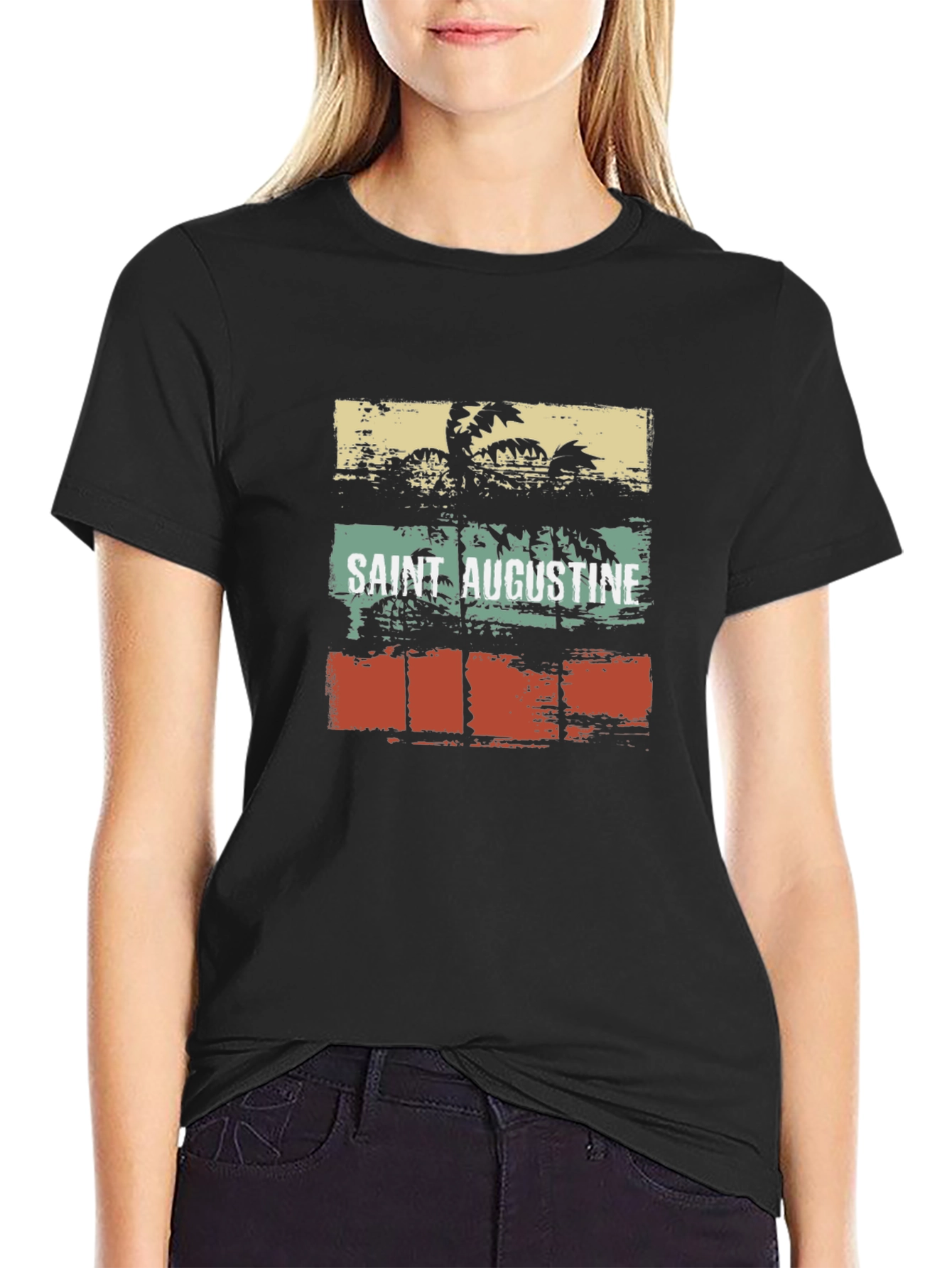 Saint Augustine Palm Tree Graphic Tee