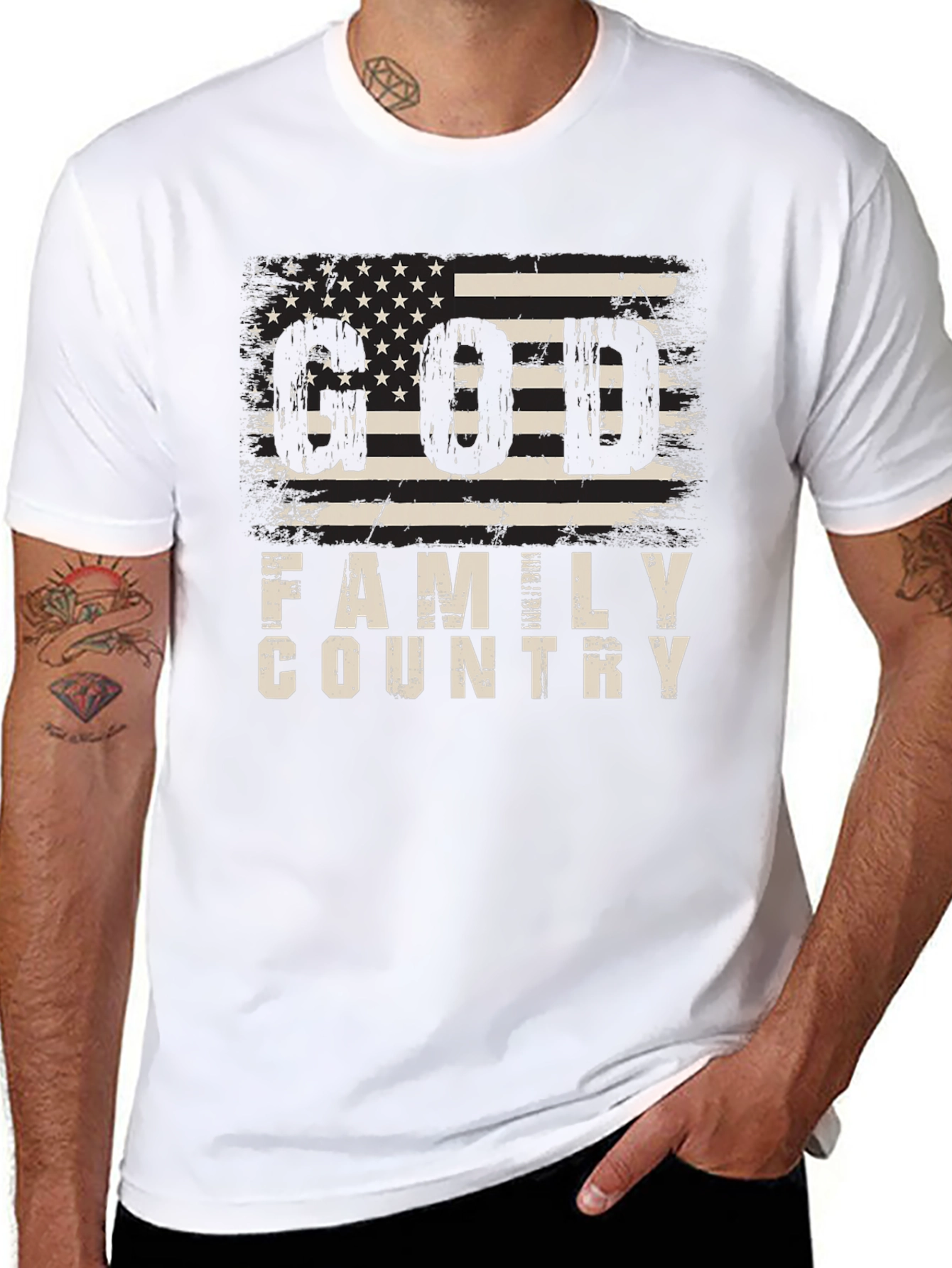 Family Country Patriotic Graphic T-Shirt