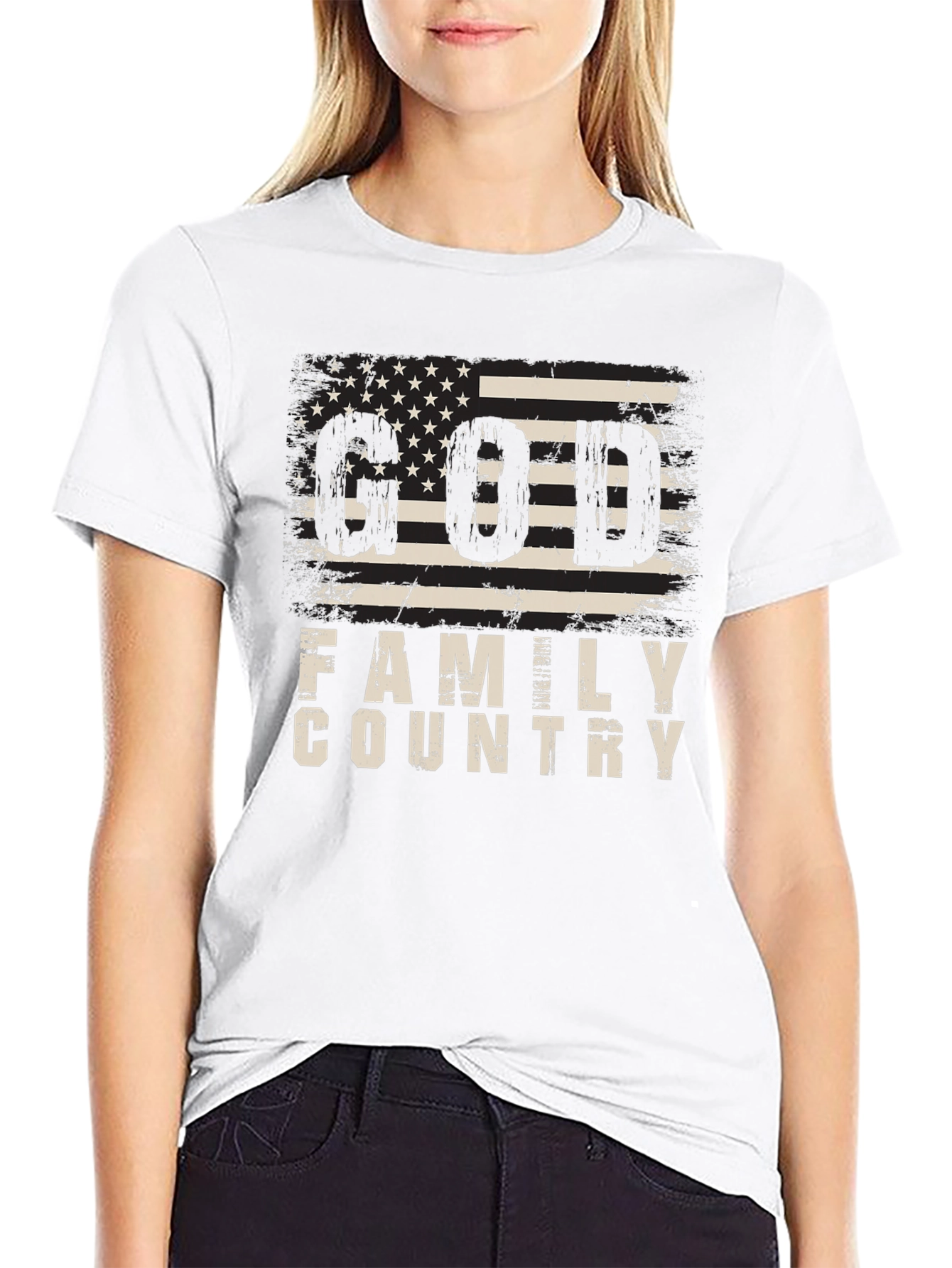 Family Country Patriotic Graphic T-Shirt