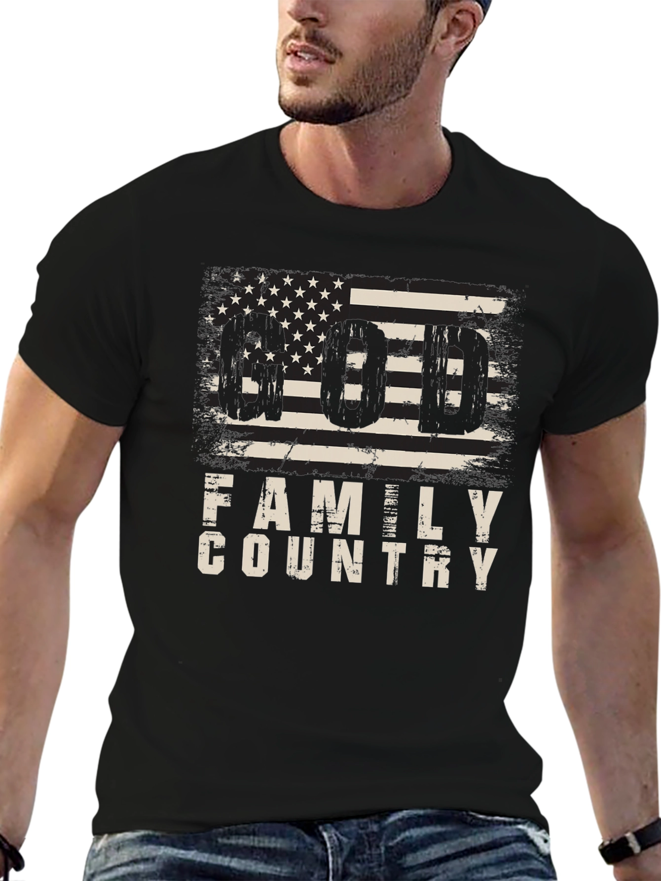 Family Country Patriotic Graphic T-Shirt