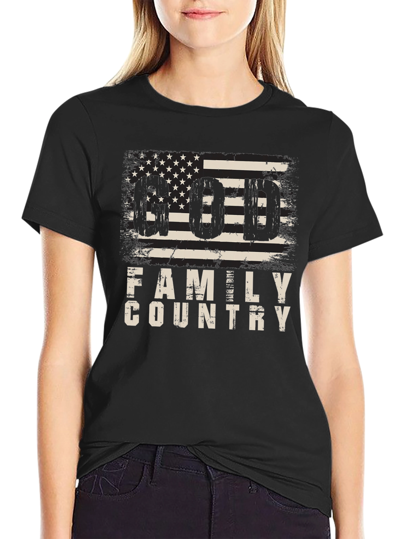 Family Country Patriotic Graphic T-Shirt