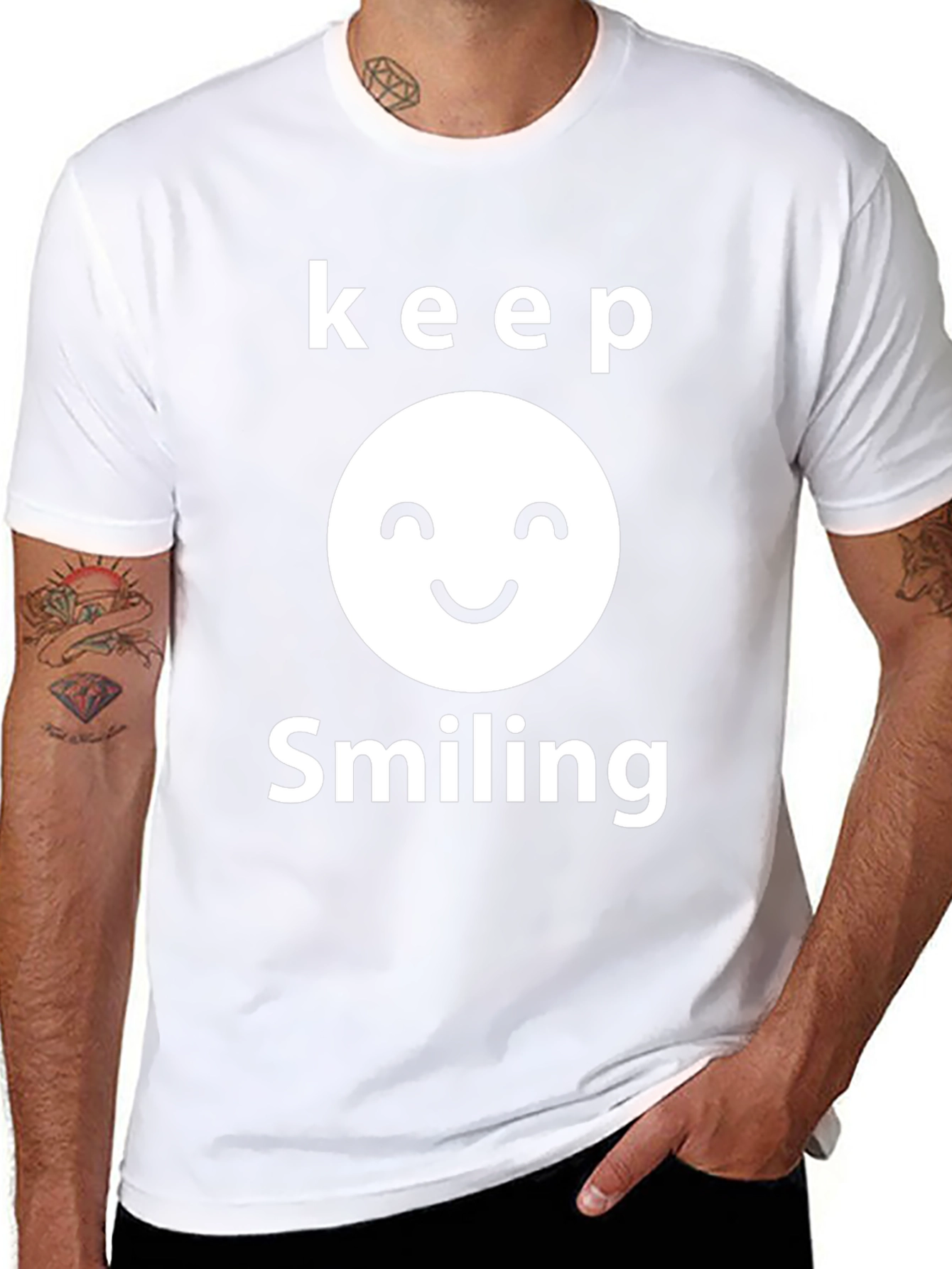 Keep Smiling Graphic T-Shirt - Positive Vibes
