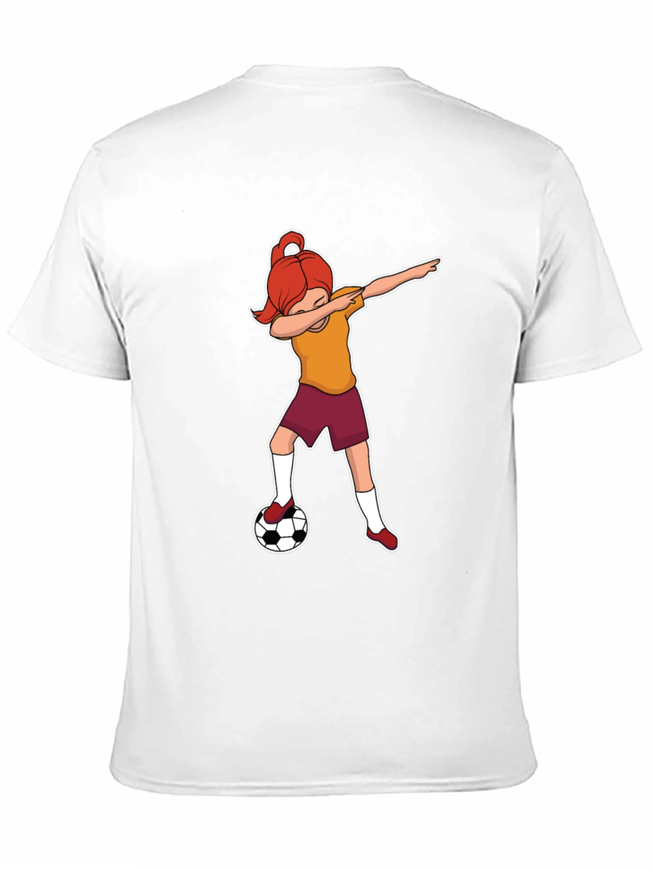 Soccer Dabbing Girl Graphic T-Shirt