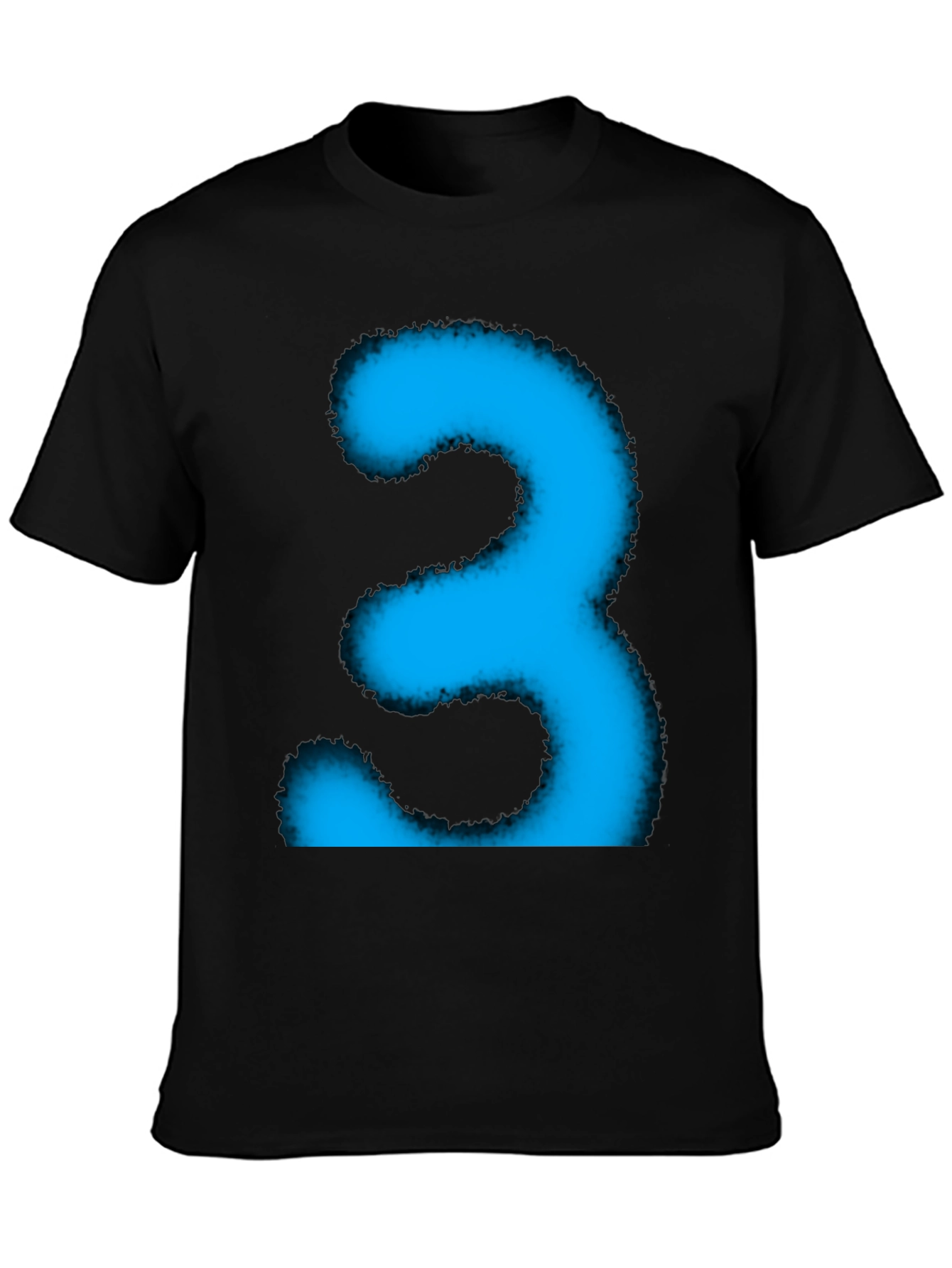 Cool Blue Number Three Graphic Tee