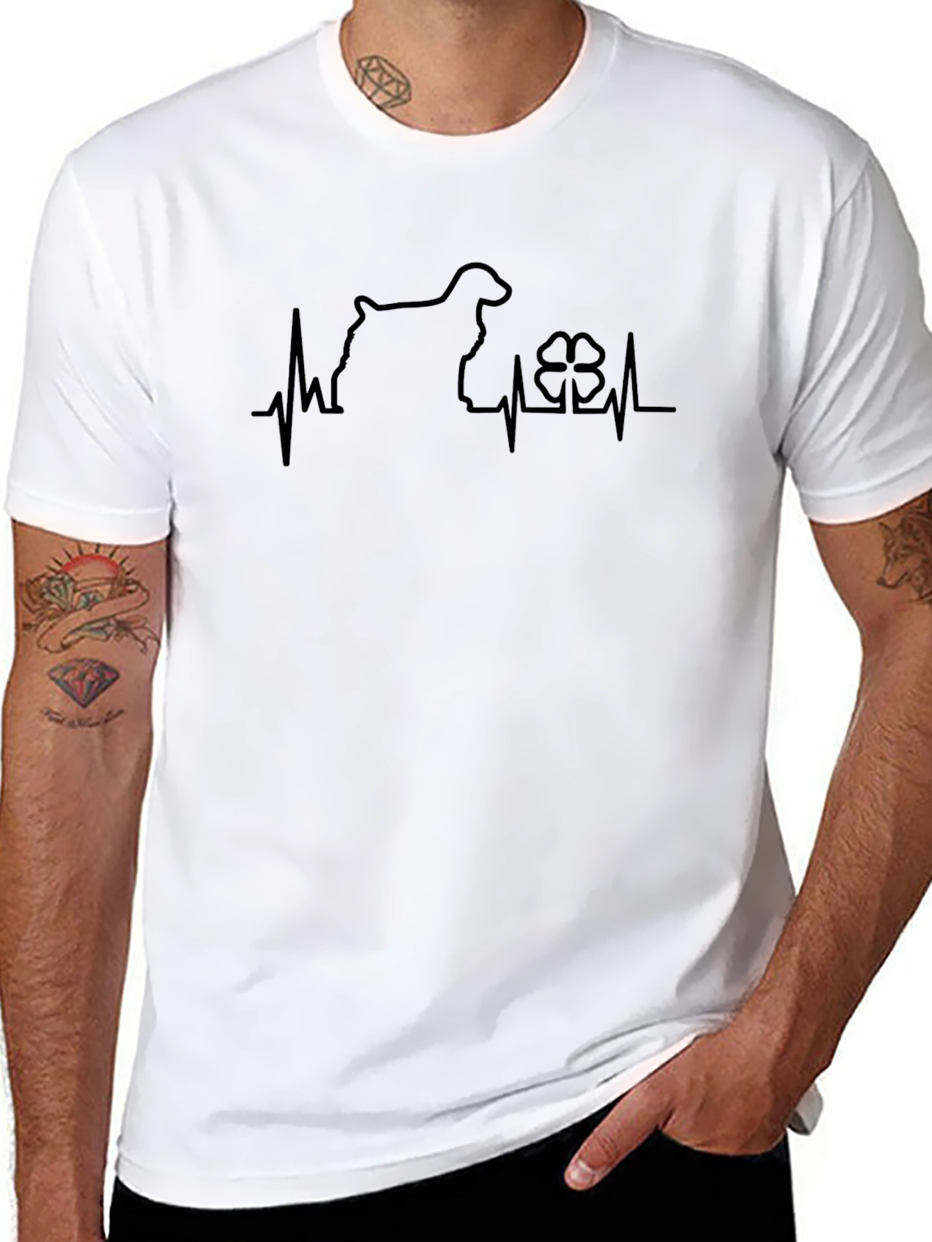 Irish Setter Heartbeat T-Shirt Clover