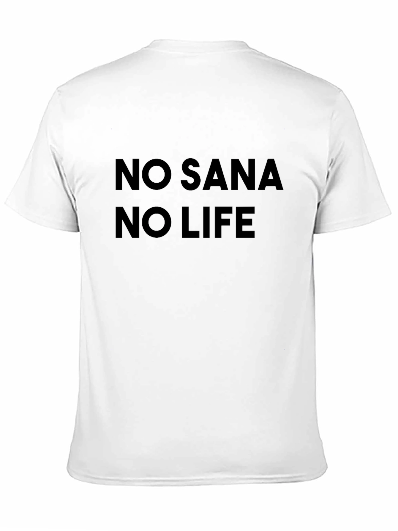 No Sana No Life Black T-Shirt