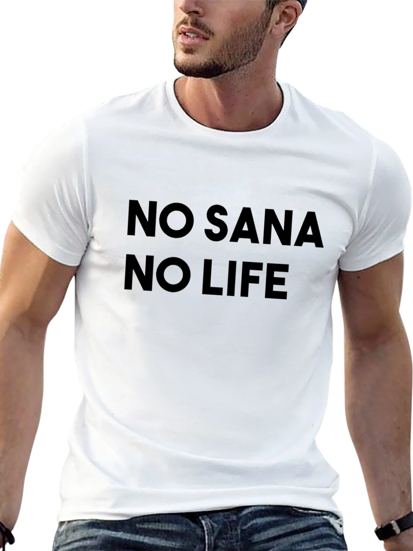 No Sana No Life Black T-Shirt