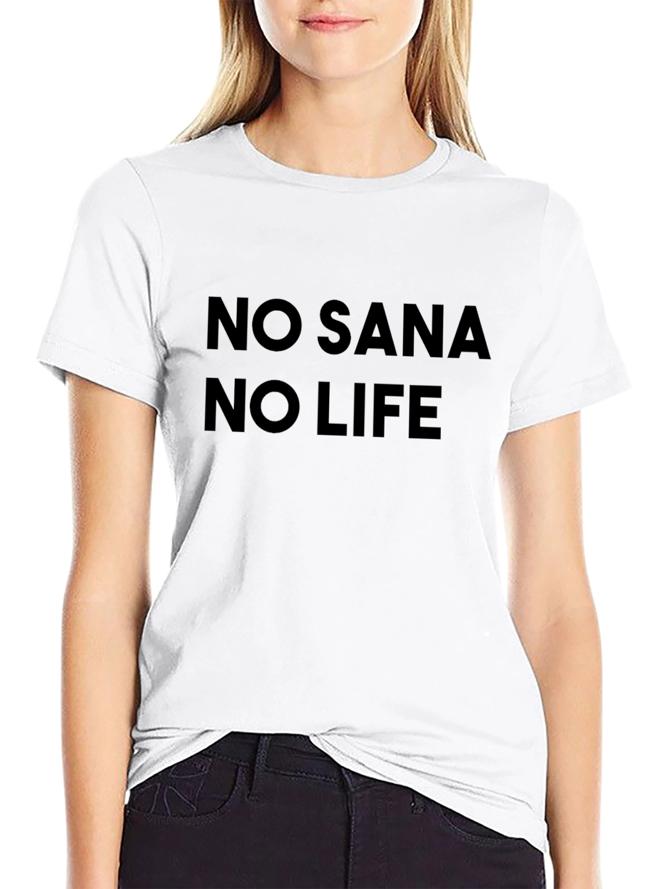 No Sana No Life Black T-Shirt