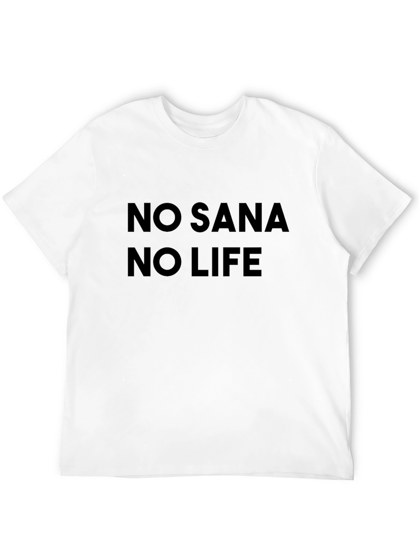 No Sana No Life Black T-Shirt