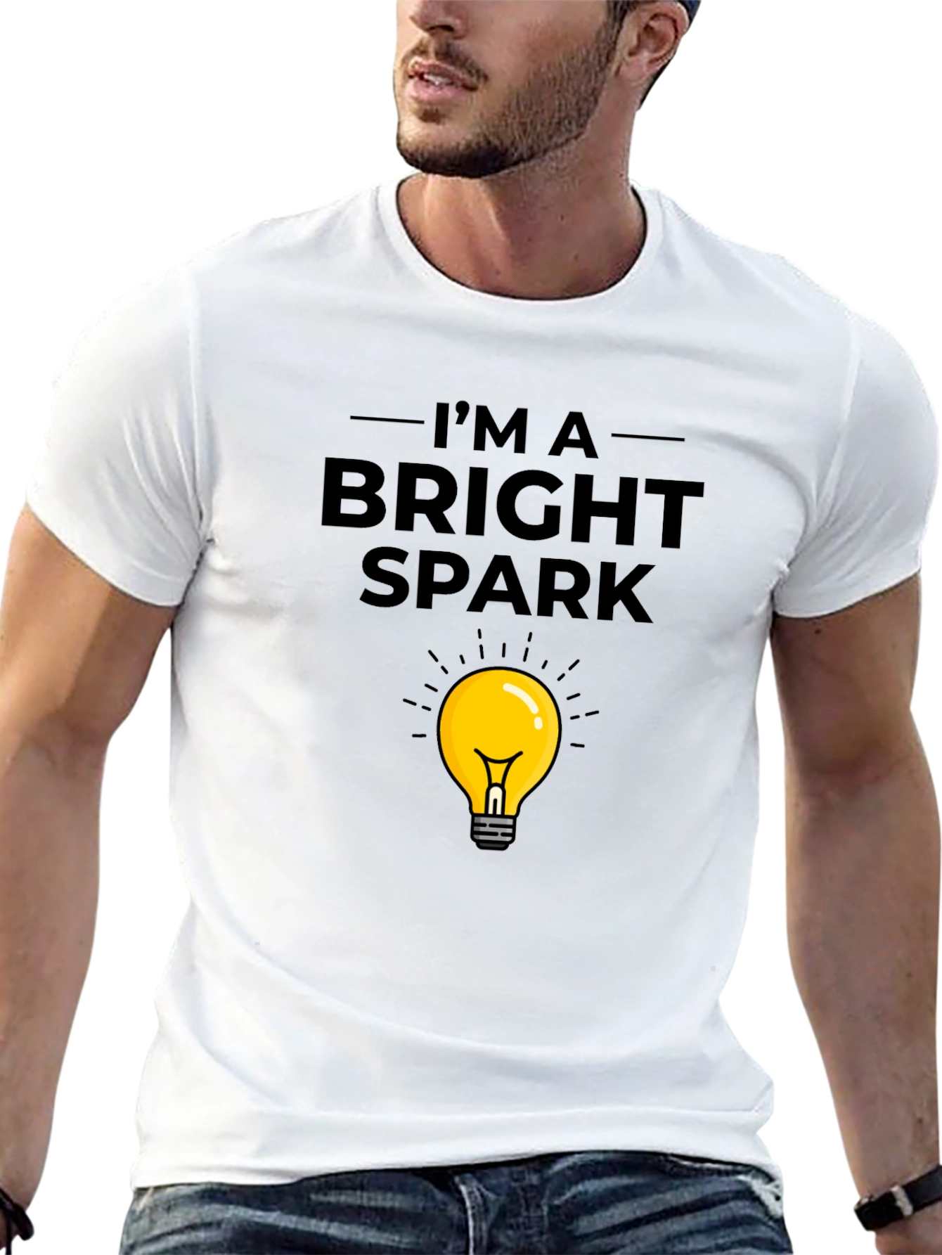 Bright Spark T-Shirt - Light Bulb Graphic Tee