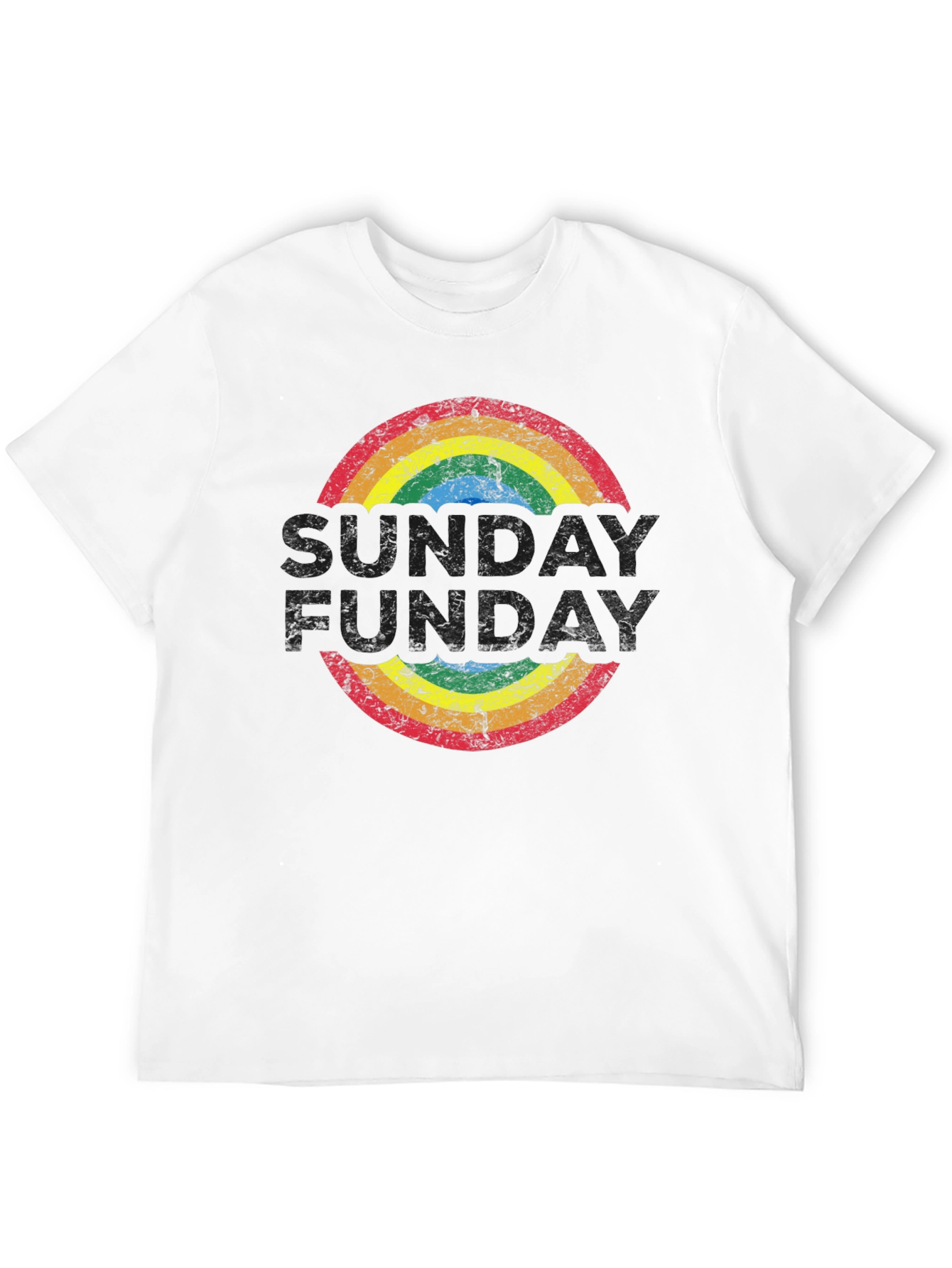 Retro Rainbow T-Shirt: Groovy Fun-Day Design