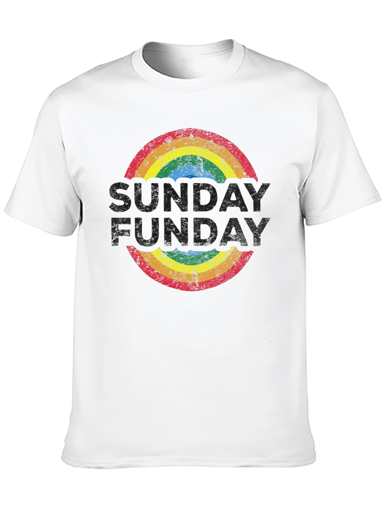 Retro Rainbow T-Shirt: Groovy Fun-Day Design