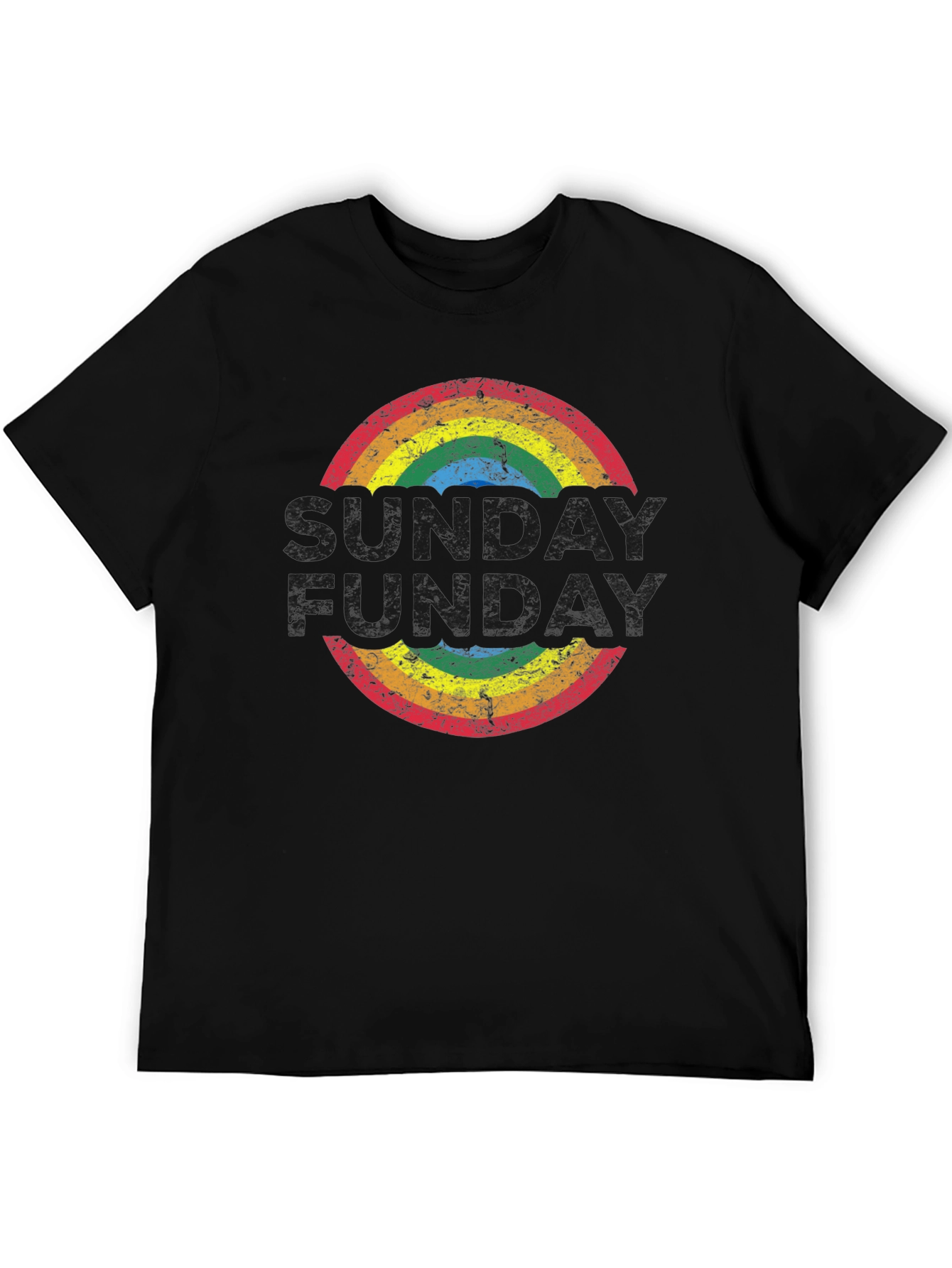 Retro Rainbow T-Shirt: Groovy Fun-Day Design