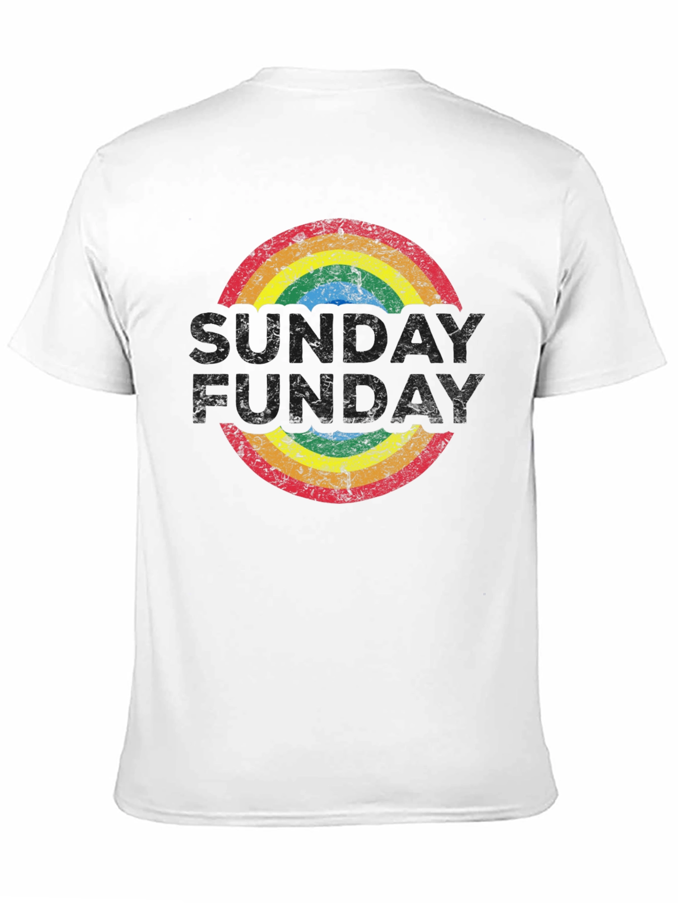 Retro Rainbow T-Shirt: Groovy Fun-Day Design