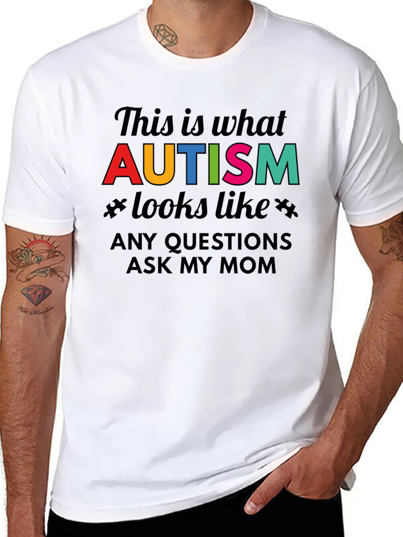 Autism Awareness T-Shirt - Ask My Mom