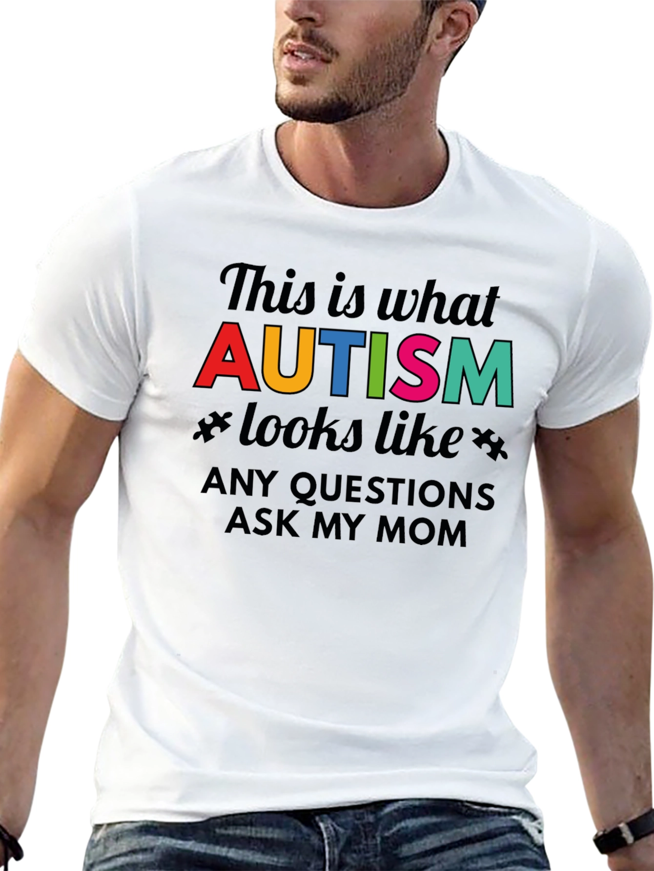 Autism Awareness T-Shirt - Ask My Mom