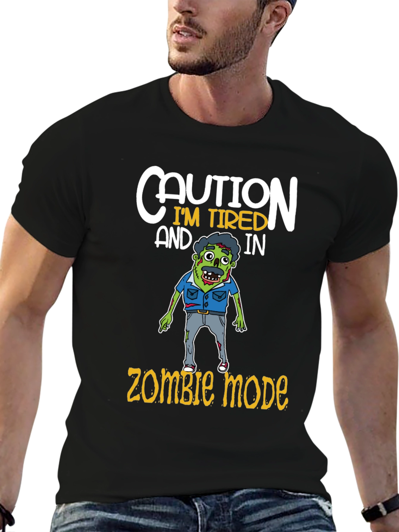 Caution Im Tired Zombie Mode T-Shirt