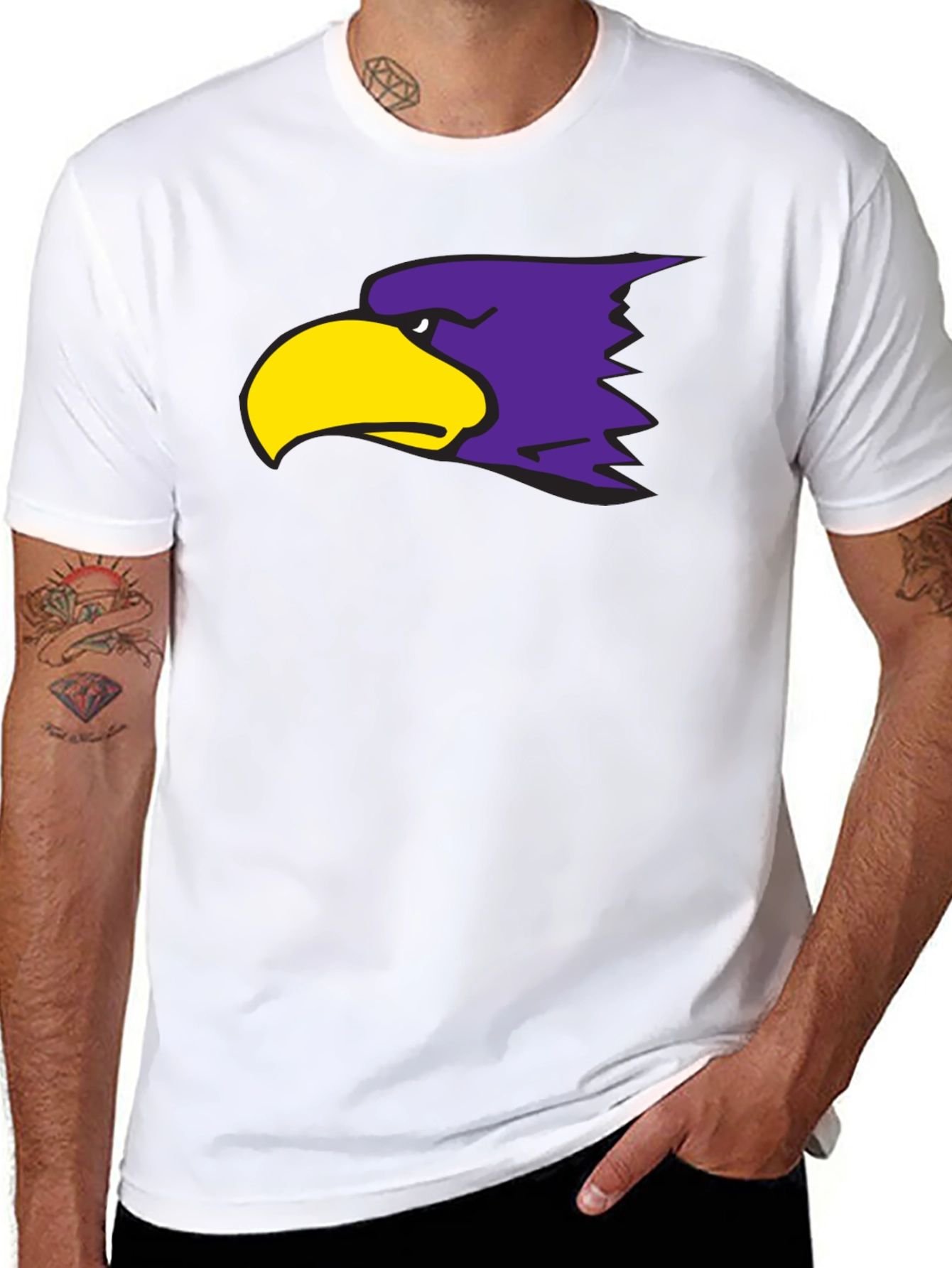 Bold Eagle Graphic T-Shirt - Stylish Crew Neck Tee