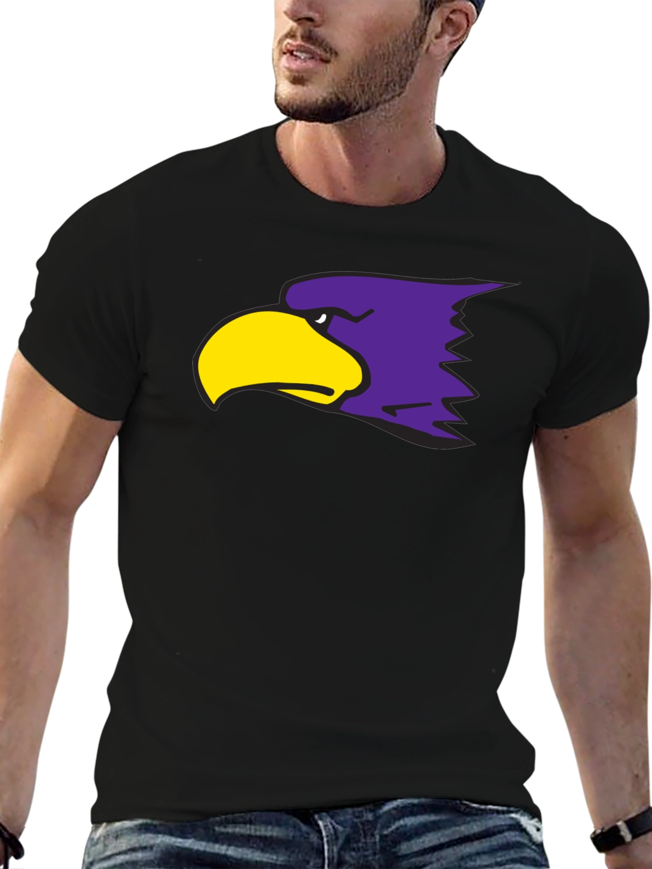 Bold Eagle Graphic T-Shirt - Stylish Crew Neck Tee