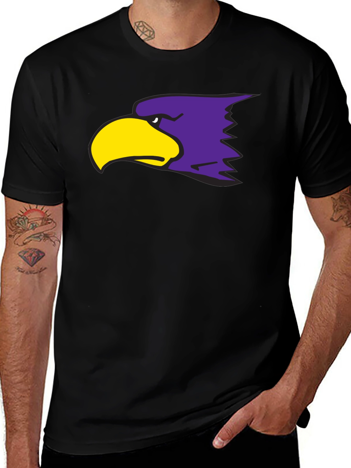 Bold Eagle Graphic T-Shirt - Stylish Crew Neck Tee