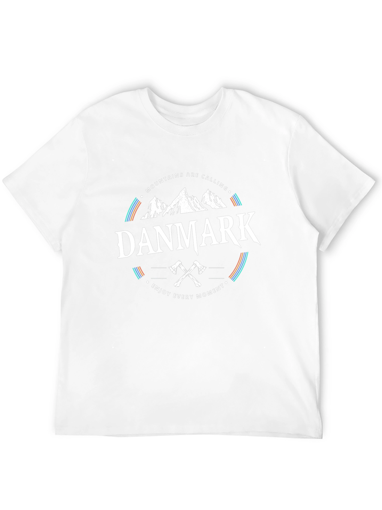 Danmark Mountains Graphic T-Shirt - Enjoy Every Moment