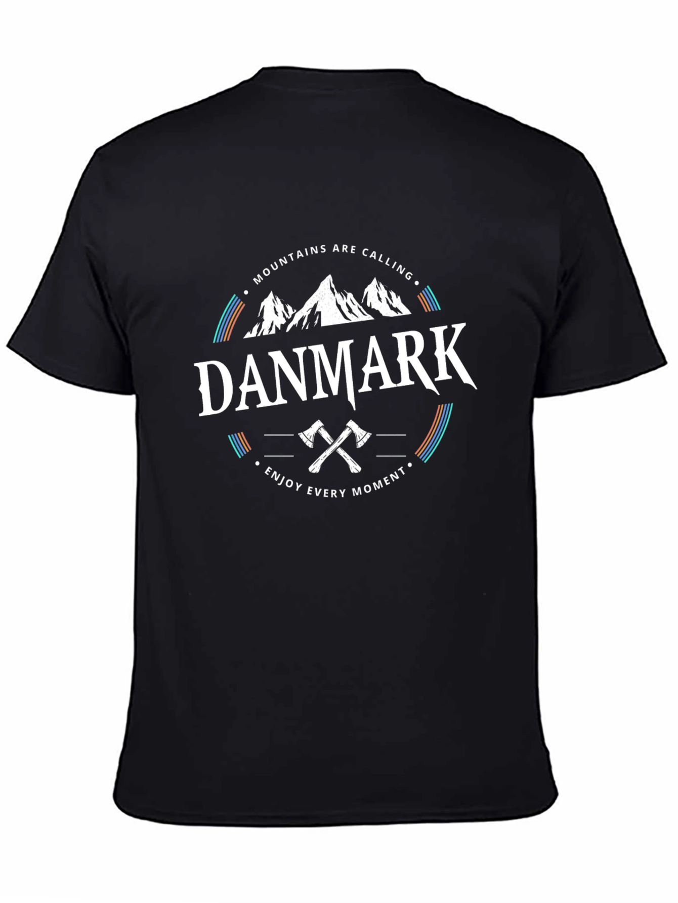 Danmark Mountains Graphic T-Shirt - Enjoy Every Moment