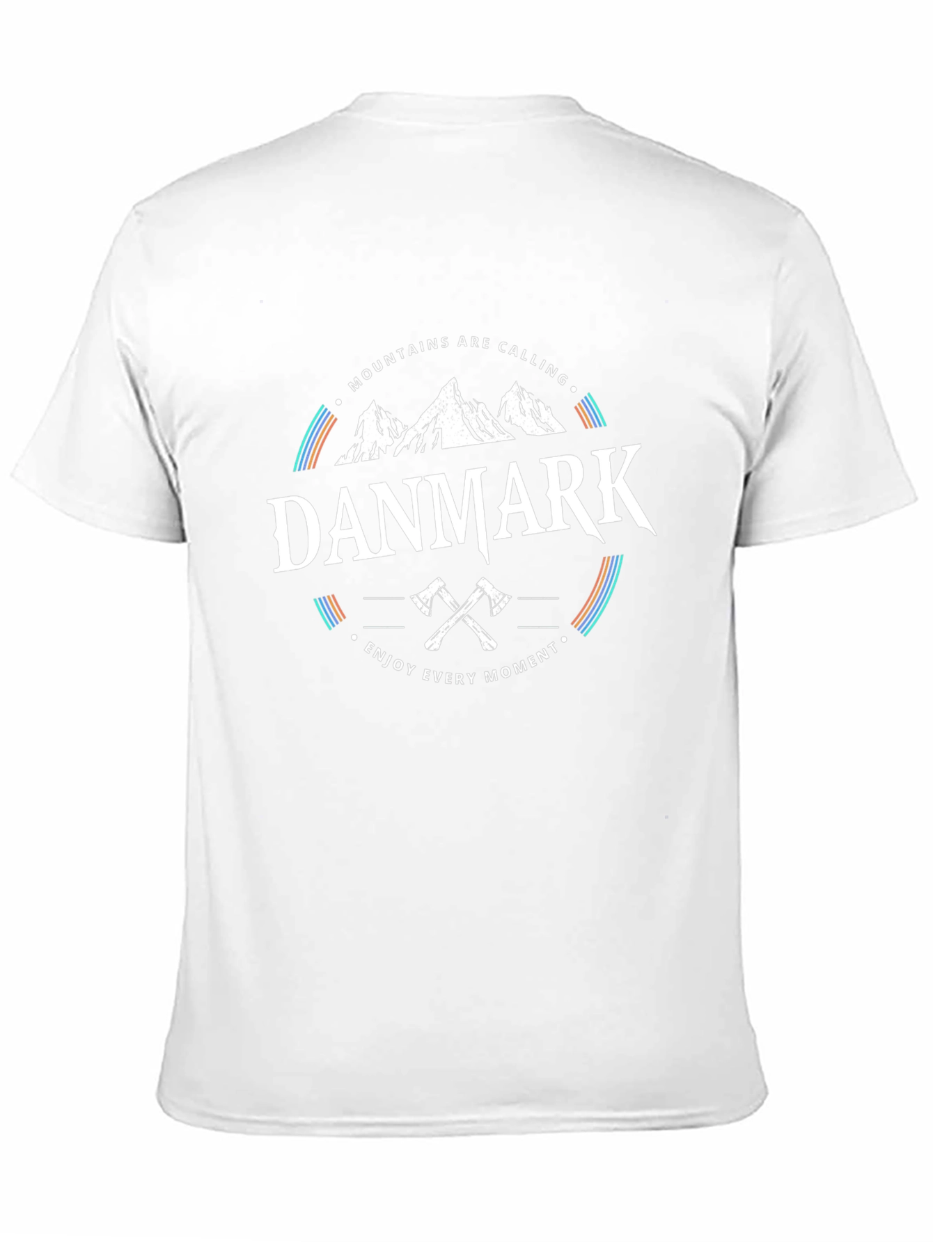 Danmark Mountains Graphic T-Shirt - Enjoy Every Moment