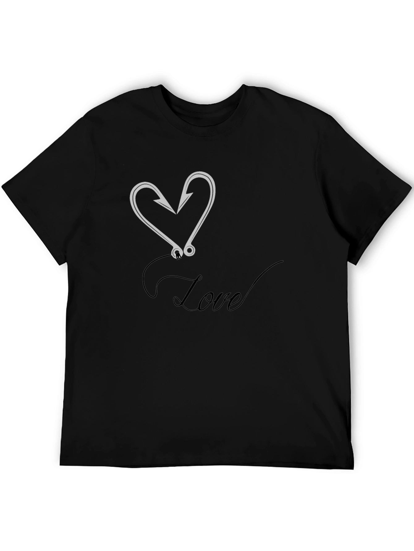 Love Fishing Hook Graphic Tee