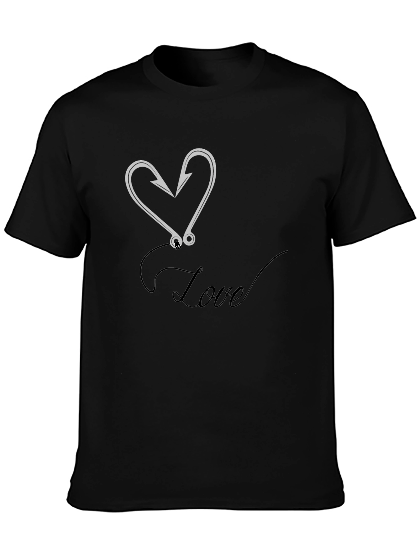 Love Fishing Hook Graphic Tee