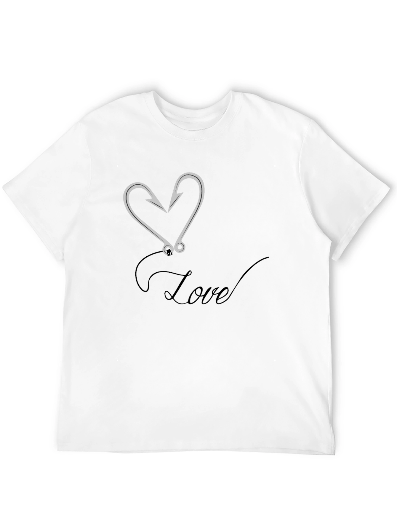Love Fishing Hook Graphic Tee