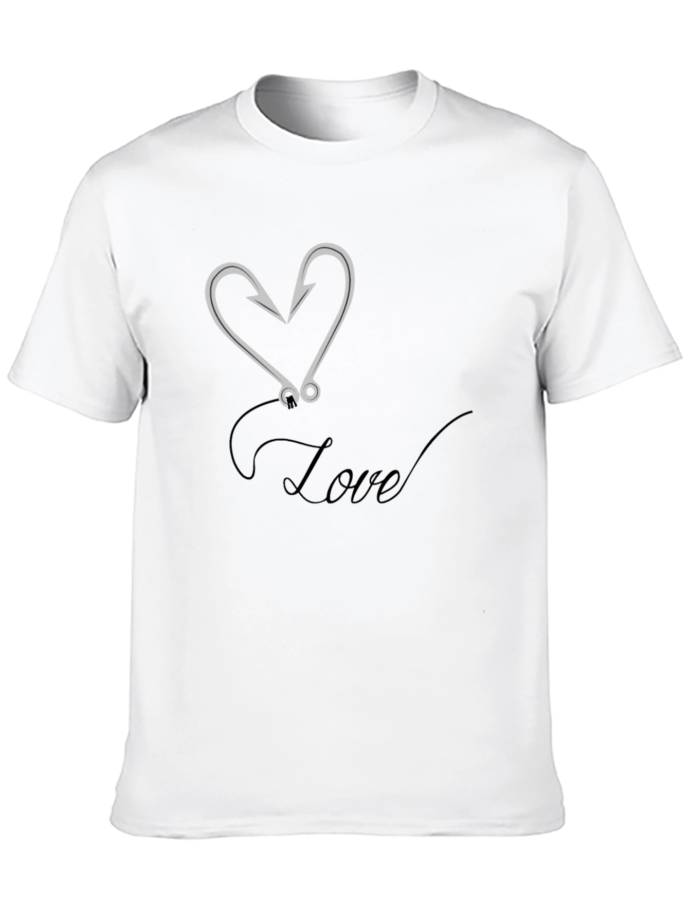 Love Fishing Hook Graphic Tee