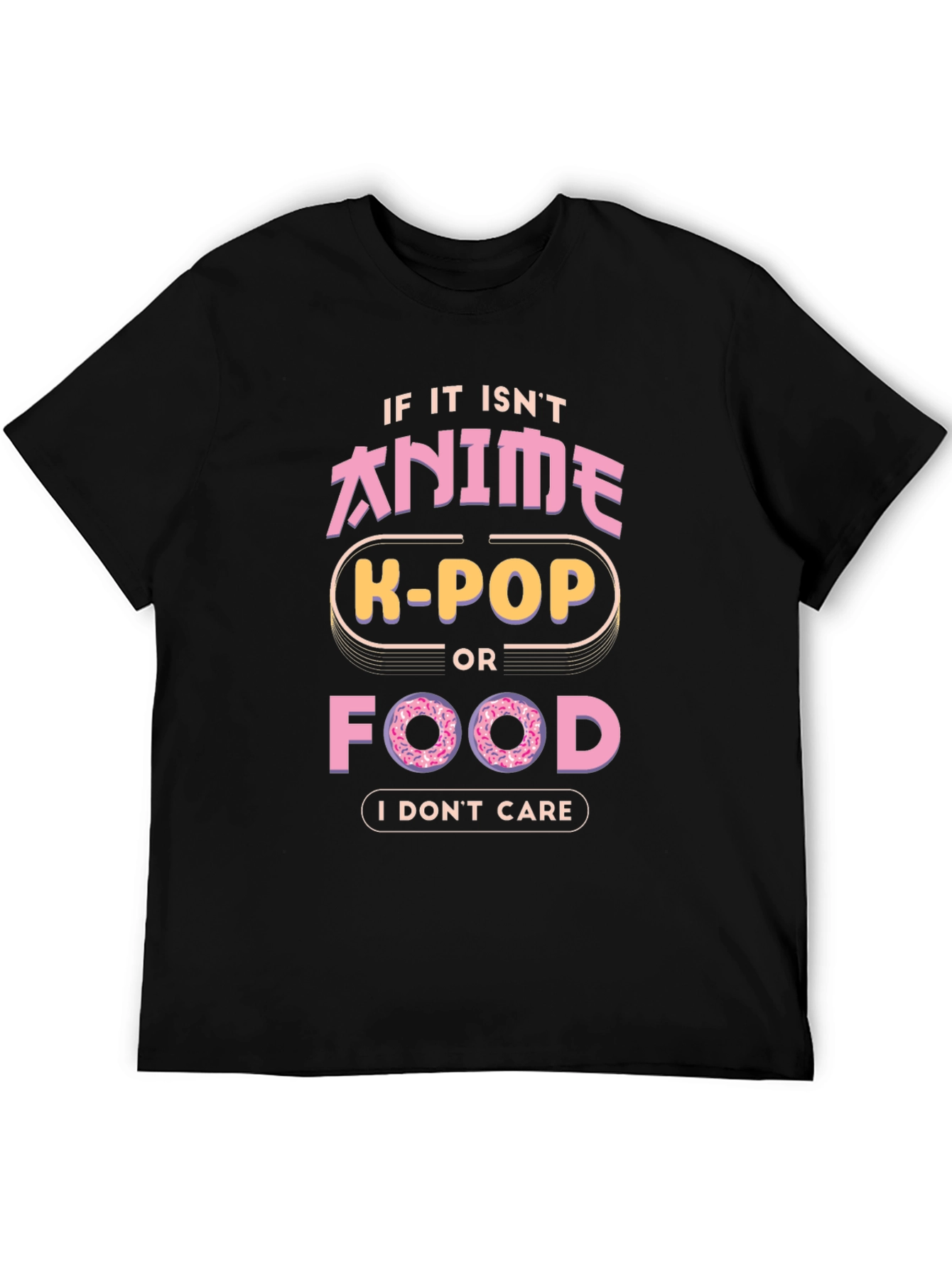 Anime K-Pop Food Graphic T-Shirt