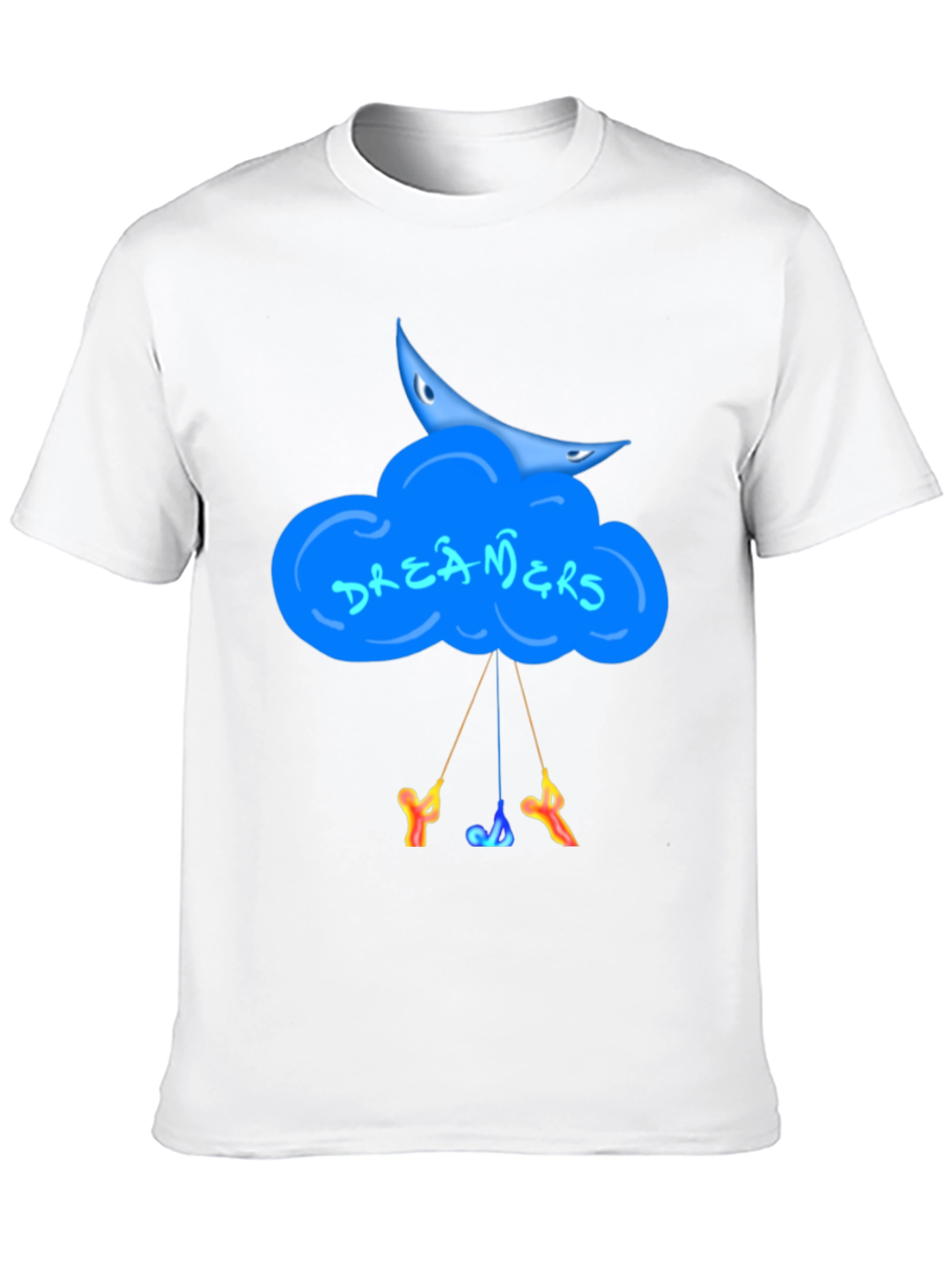 Dreamers Graphic Tee - Black Cotton Crew Neck