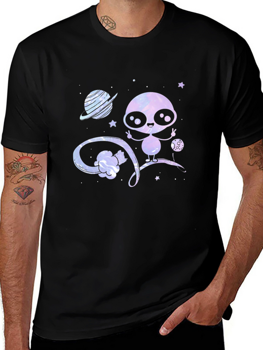 Cute Alien T-Shirt - Galaxy Design
