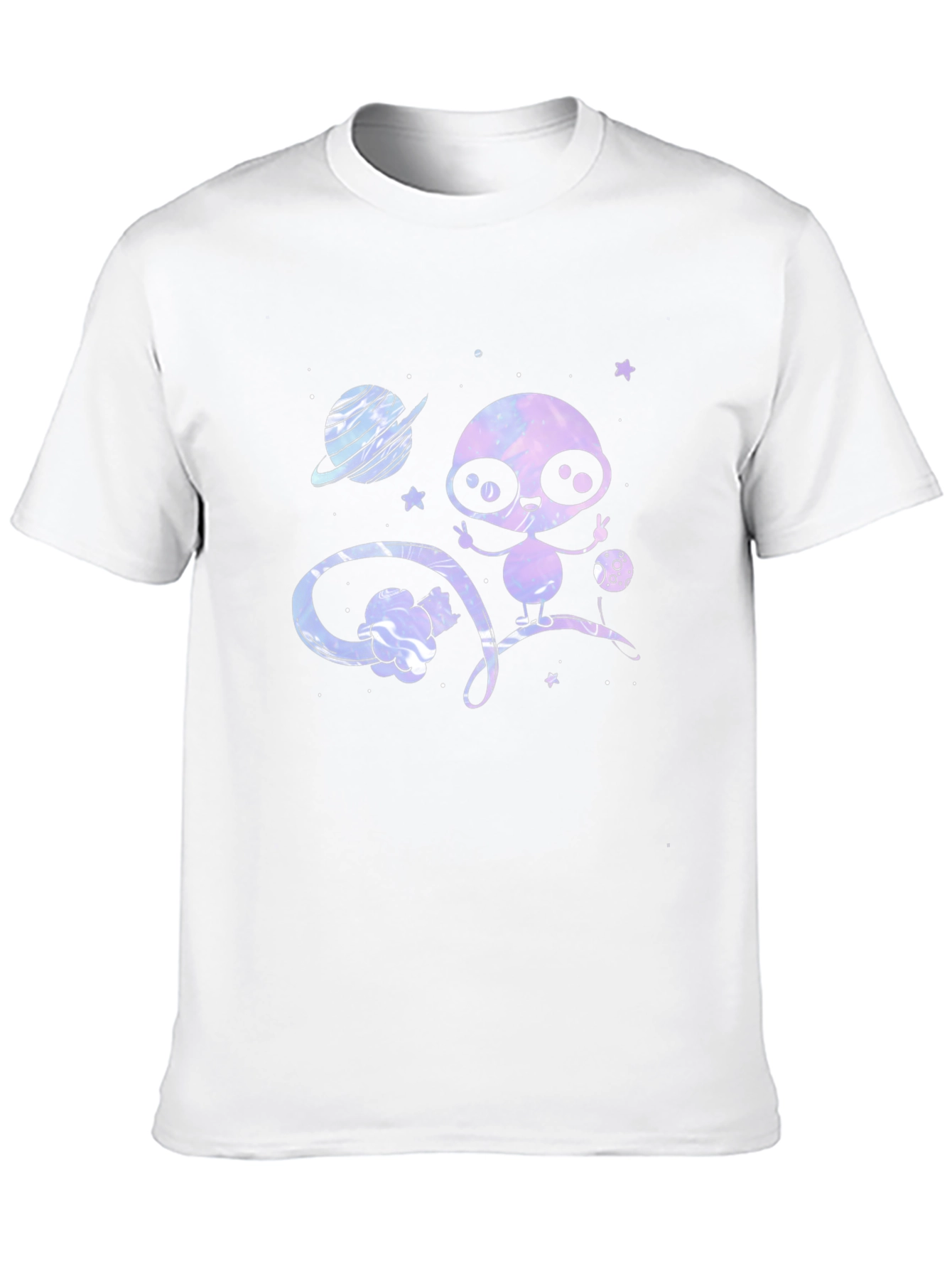 Cute Alien T-Shirt - Galaxy Design
