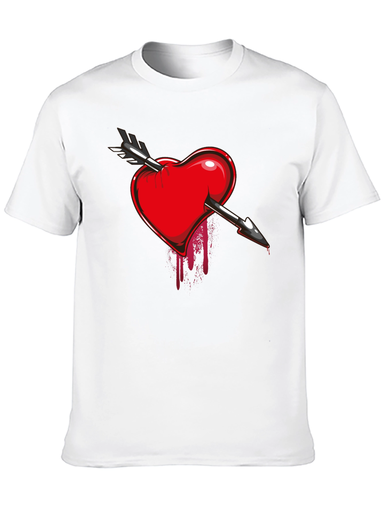 Bleeding Heart Arrow T-Shirt - Dark Valentines