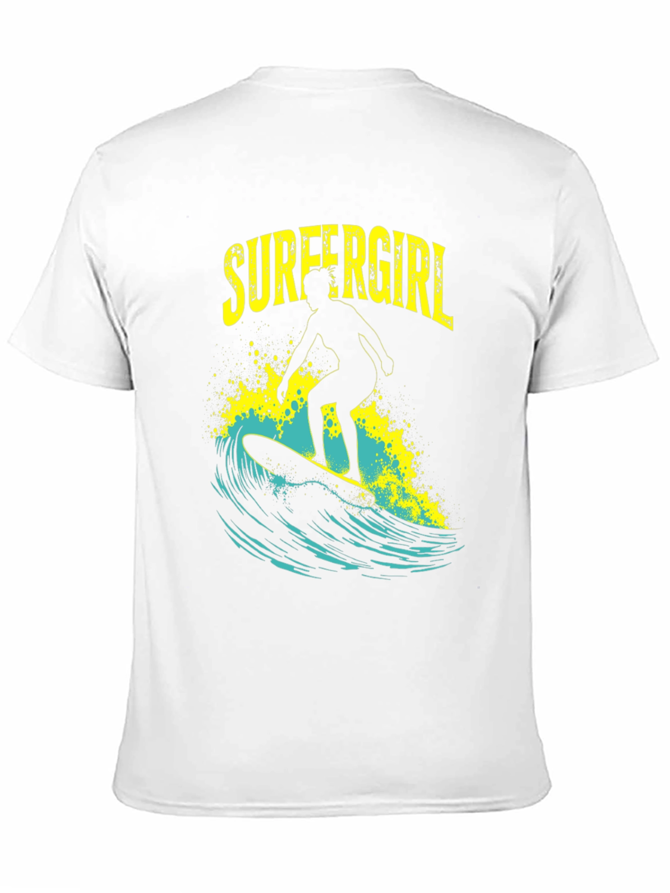 Surfer Girl T-Shirt - Black Graphic Tee