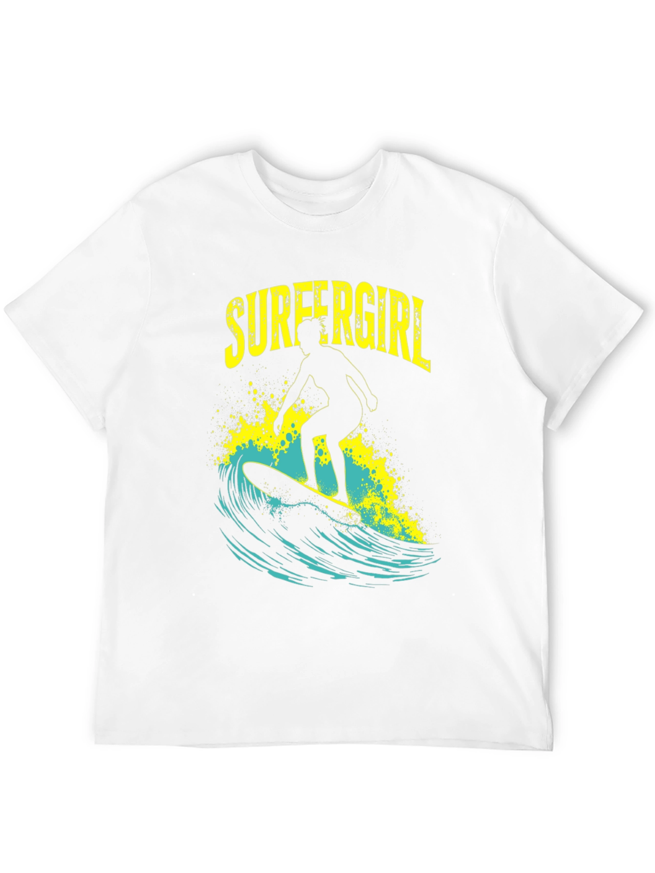 Surfer Girl T-Shirt - Black Graphic Tee