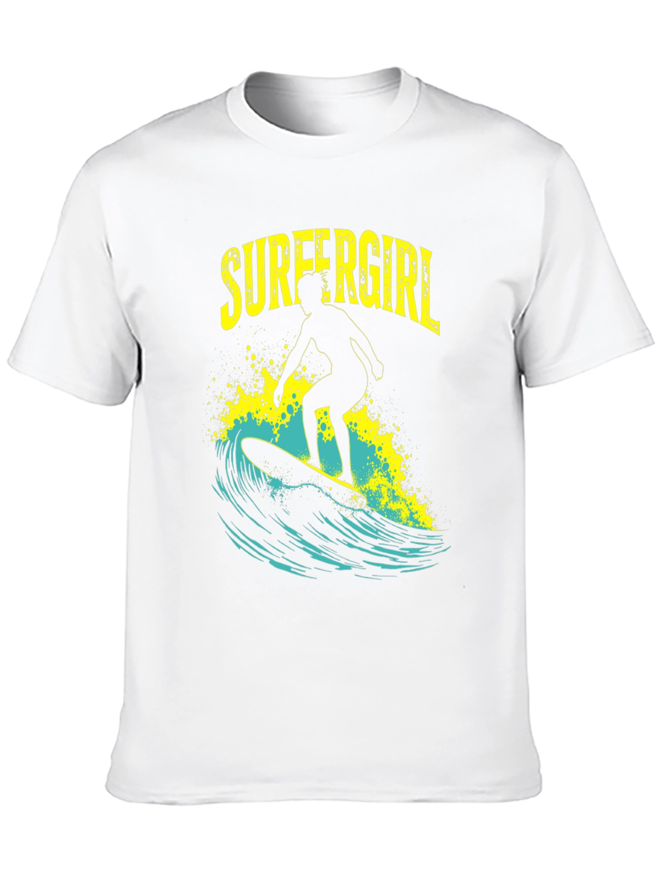 Surfer Girl T-Shirt - Black Graphic Tee