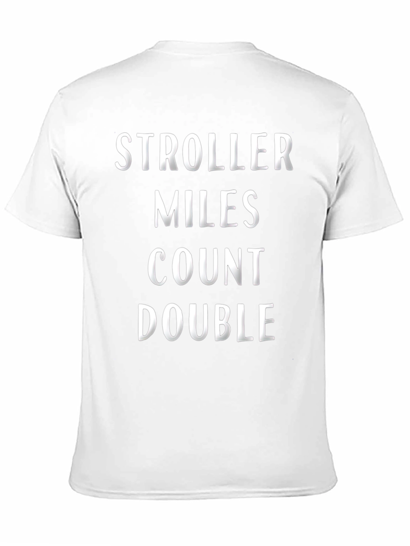 Stroller Miles Count Double T-Shirt
