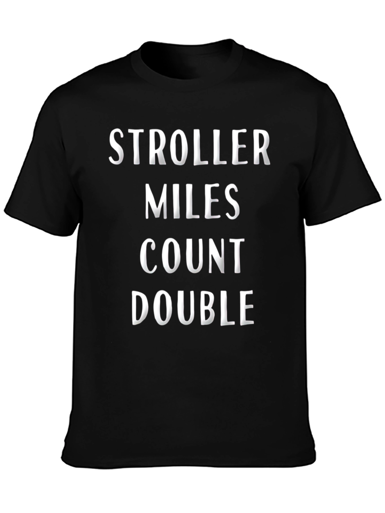 Stroller Miles Count Double T-Shirt