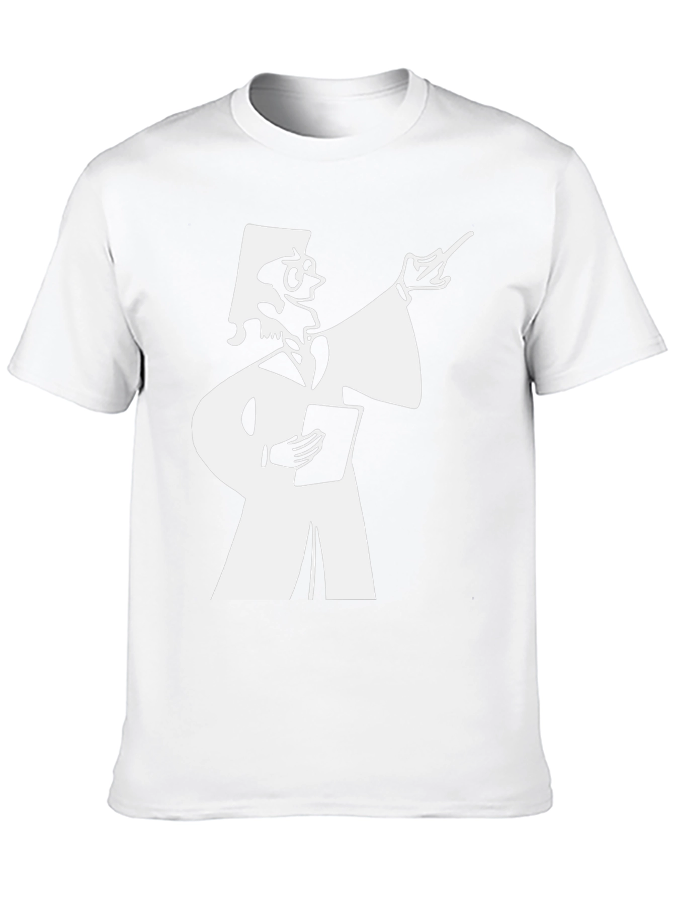 Funny Cartoon Teacher Black T-Shirt