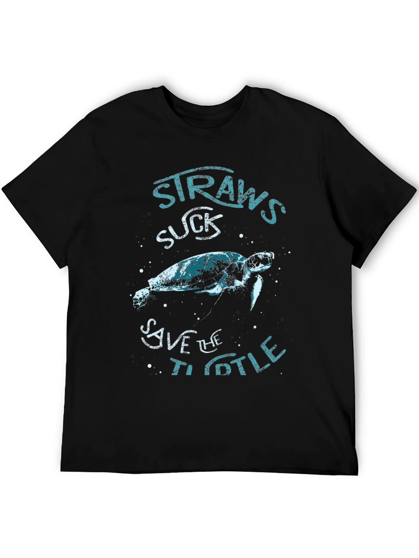 Straws Suck Save The Turtle T-Shirt